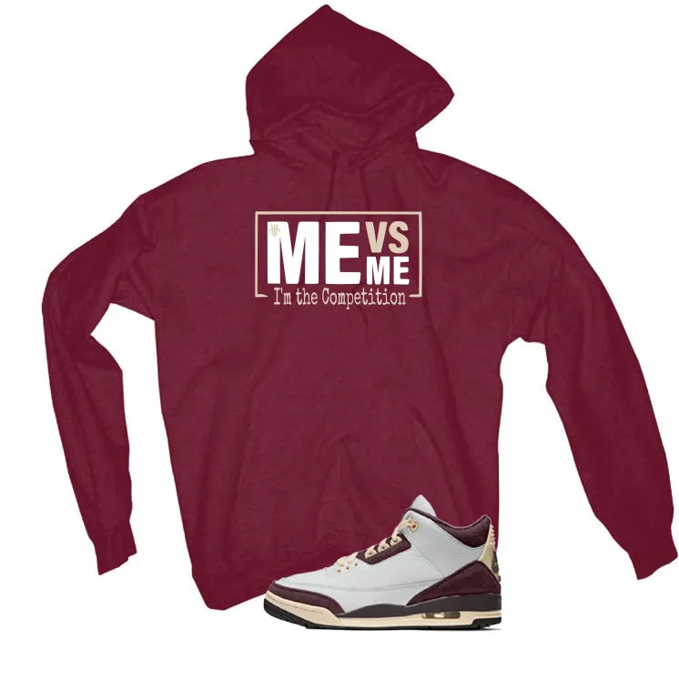 A Ma Maniere x Air Jordan 3 Burgundy Crush Maroon T-Shirt (Me vs Me)| illcurrency