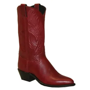 Abilene Ladies 11” Red Cowhide Round Toe Boot 9052