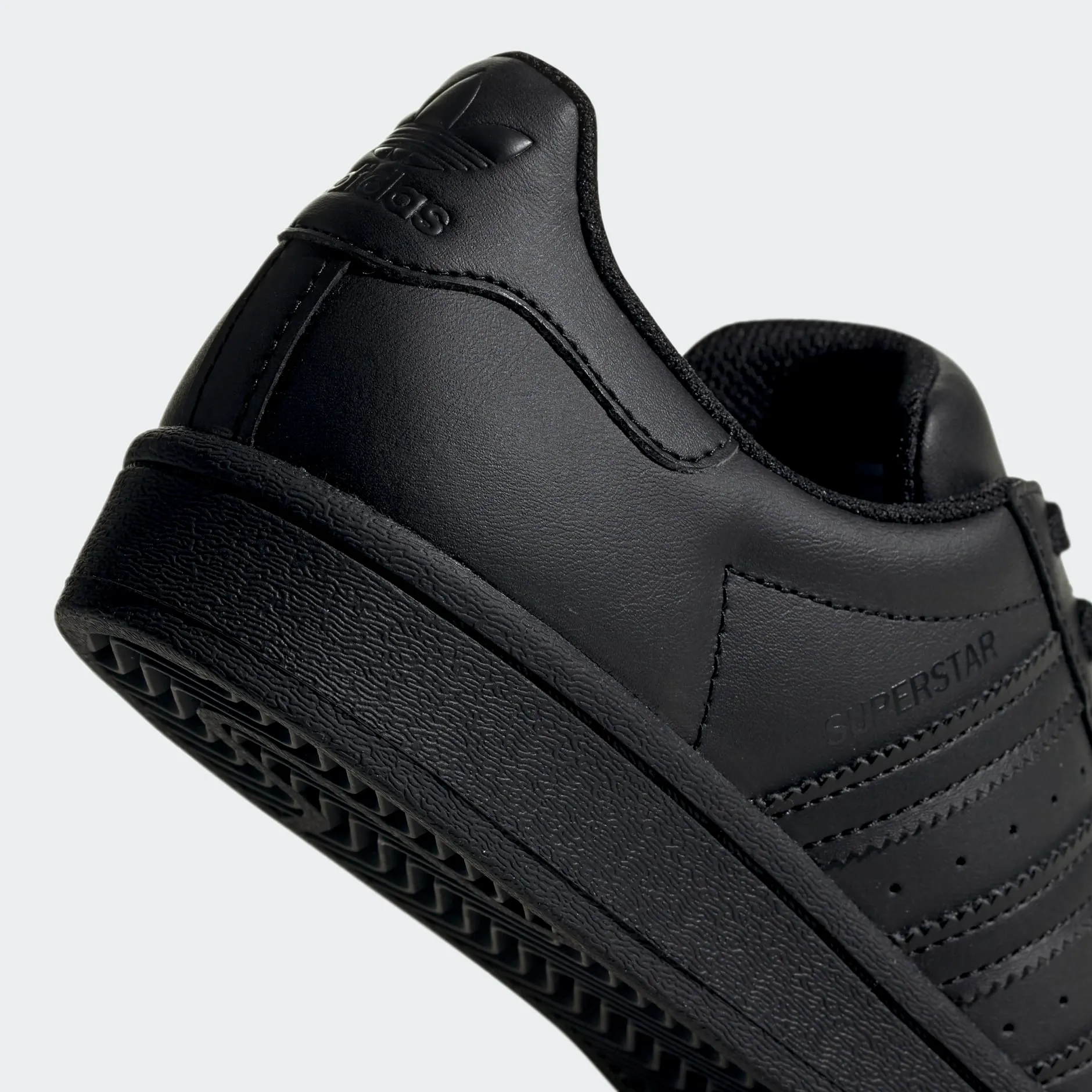 Adidas Kid's Superstar Shoes - All Black