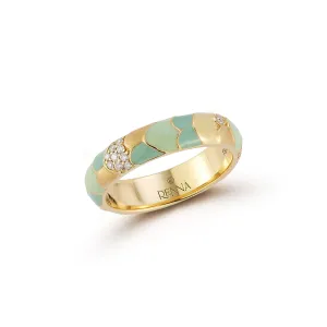 Aegean Ring - Enamel and Diamonds