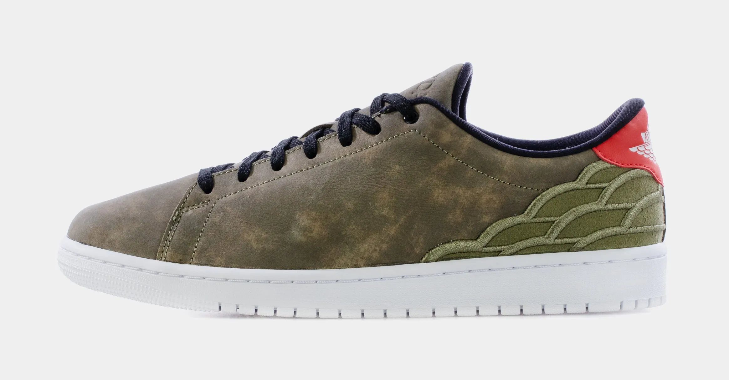 Air Jordan 1 Centre Court Mens Lifestyle Shoes (Olive Green)