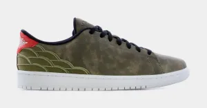 Air Jordan 1 Centre Court Mens Lifestyle Shoes (Olive Green)