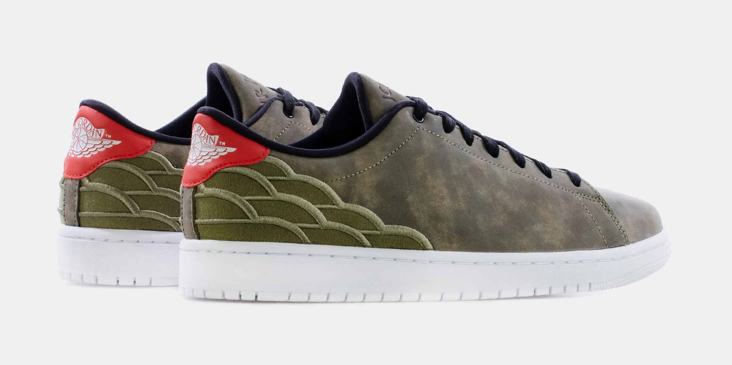 Air Jordan 1 Centre Court Mens Lifestyle Shoes (Olive Green)