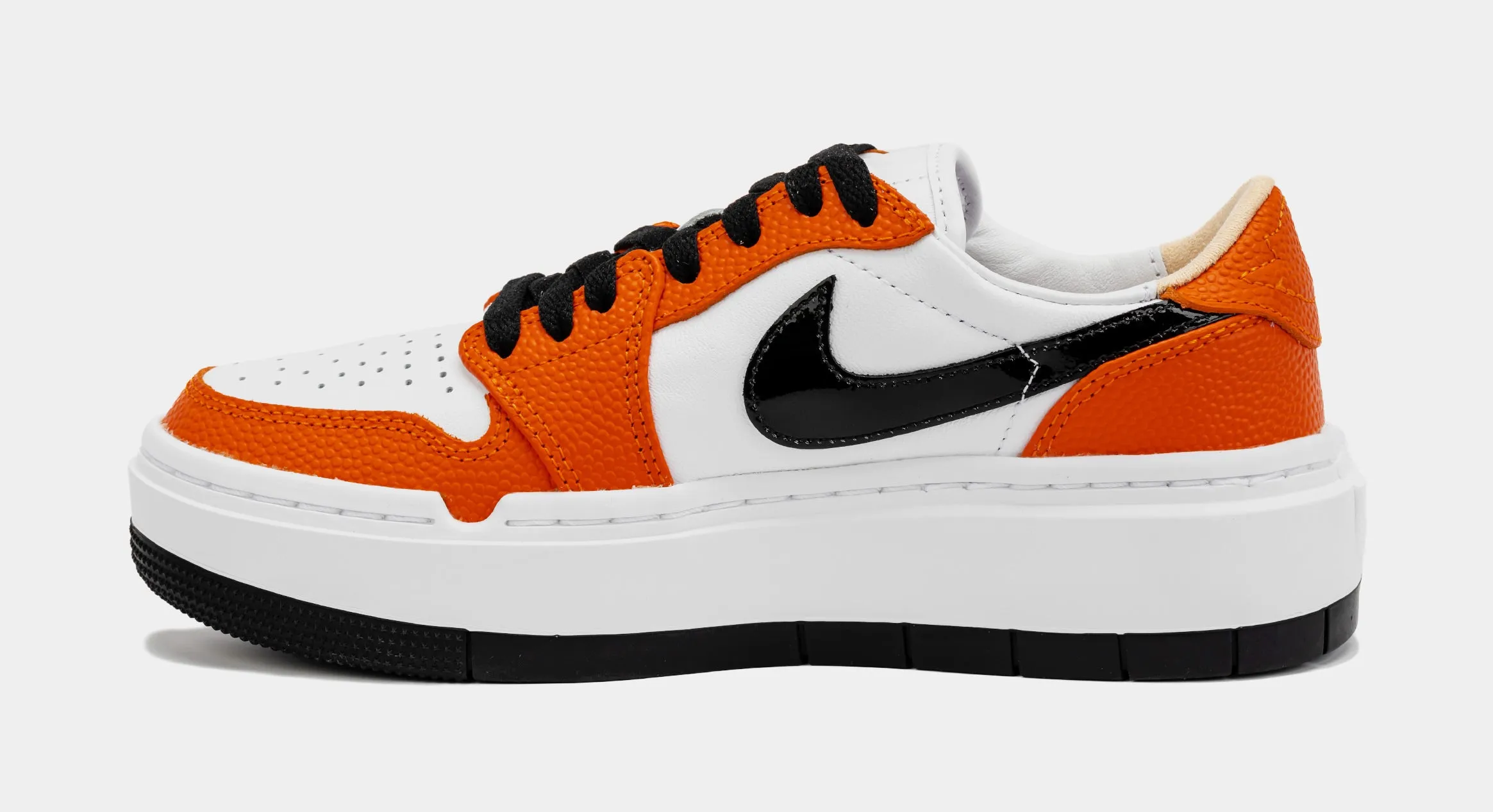 Air Jordan 1 Elevate Low SE Brilliant Orange Womens Basketball Shoes (Orange/Black)