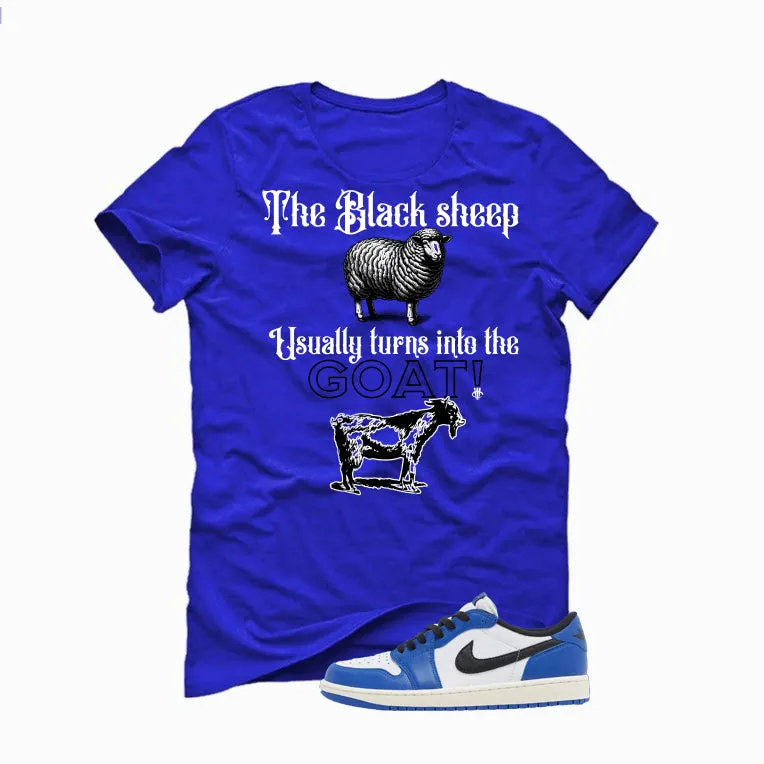 Air Jordan 1 Low OG Game Royal Royal Blue T-Shirt (the black sheep usually turns into the GOAT!)| illcurrency