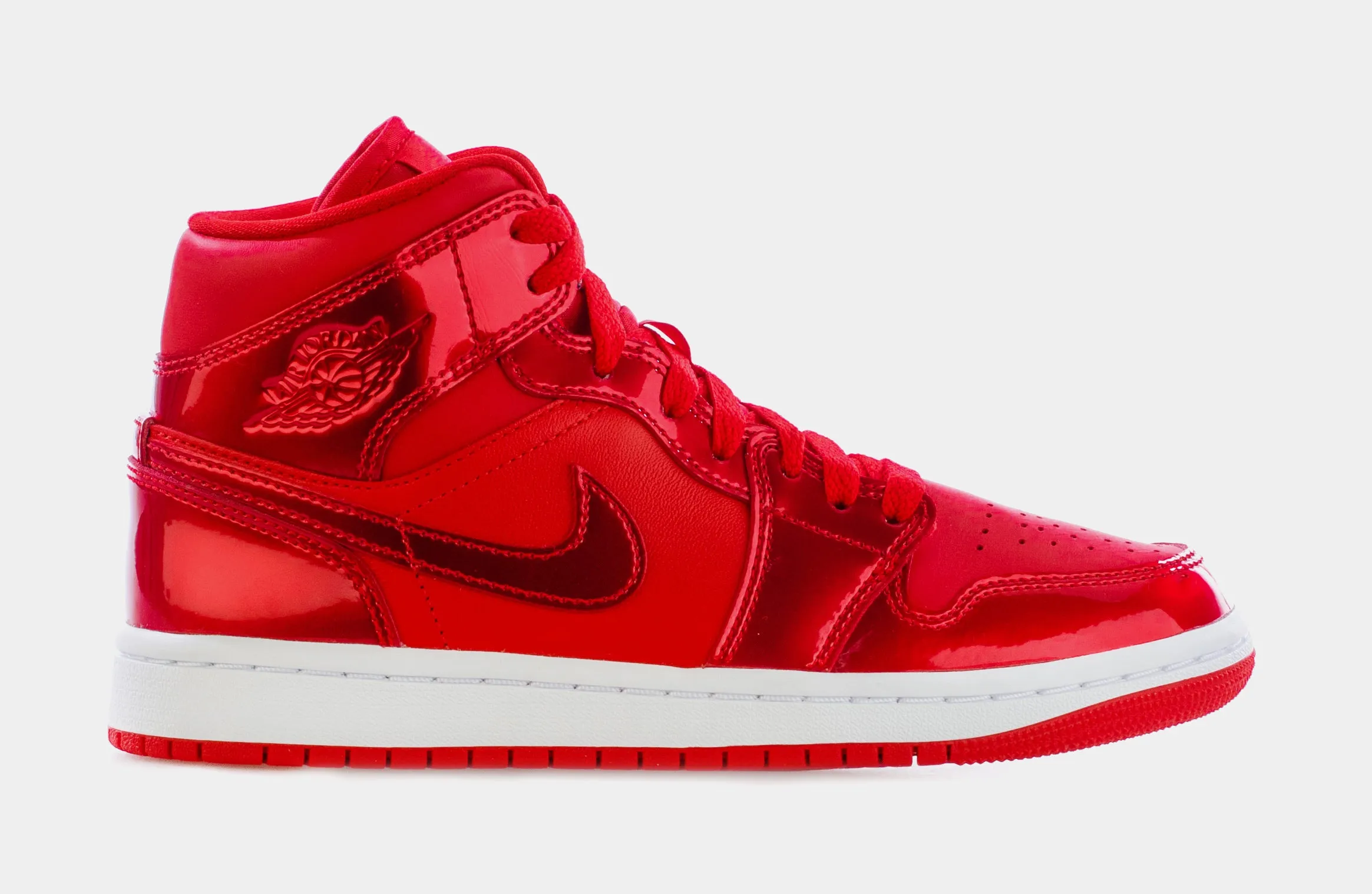 Air Jordan 1 Mid SE Red Pomegranate Womens Lifestyle Shoes (Red) Free Shipping