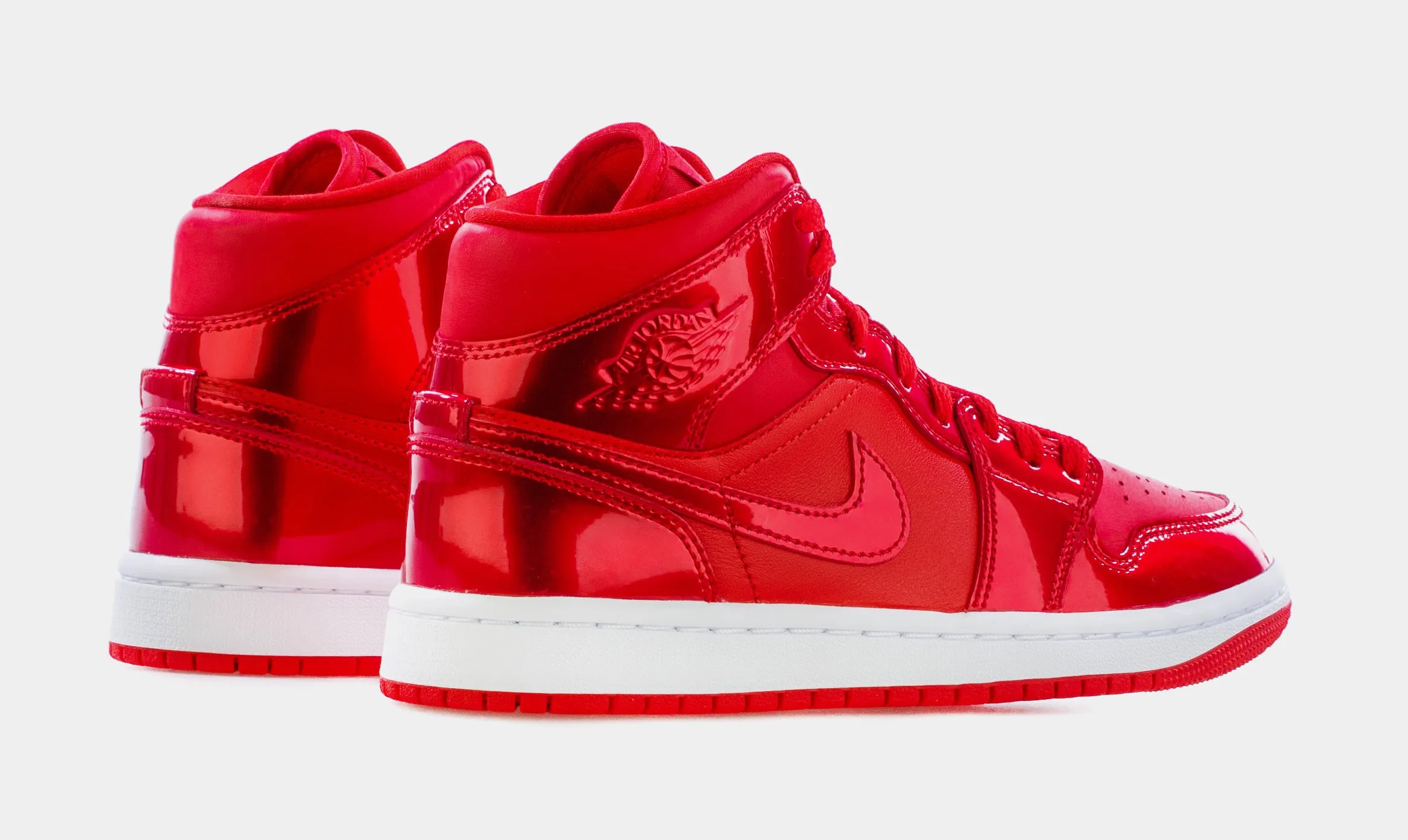 Air Jordan 1 Mid SE Red Pomegranate Womens Lifestyle Shoes (Red) Free Shipping