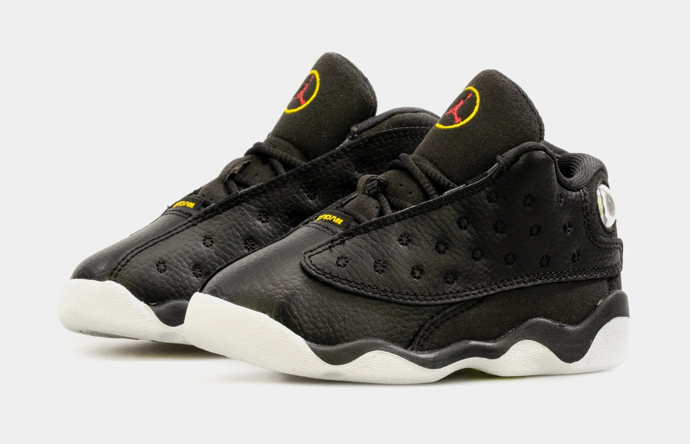 Air Jordan 13 Retro Playoffs Infant Toddler Lifestyle Shoes (Black/White) Free Shipping