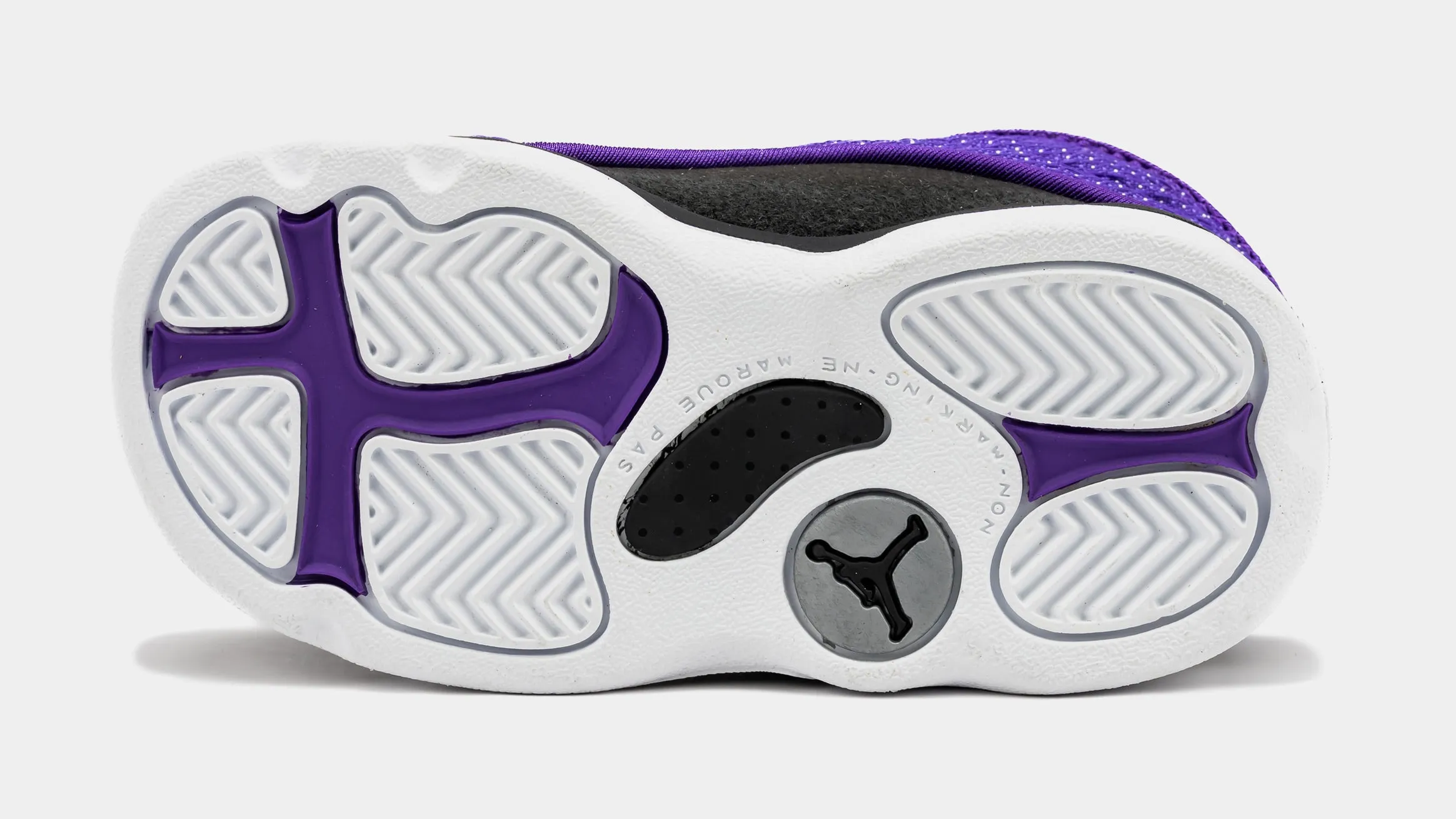 Air Jordan 13 Retro Purple Venom Infant Toddler Lifestyle Shoes (Black/Purple)