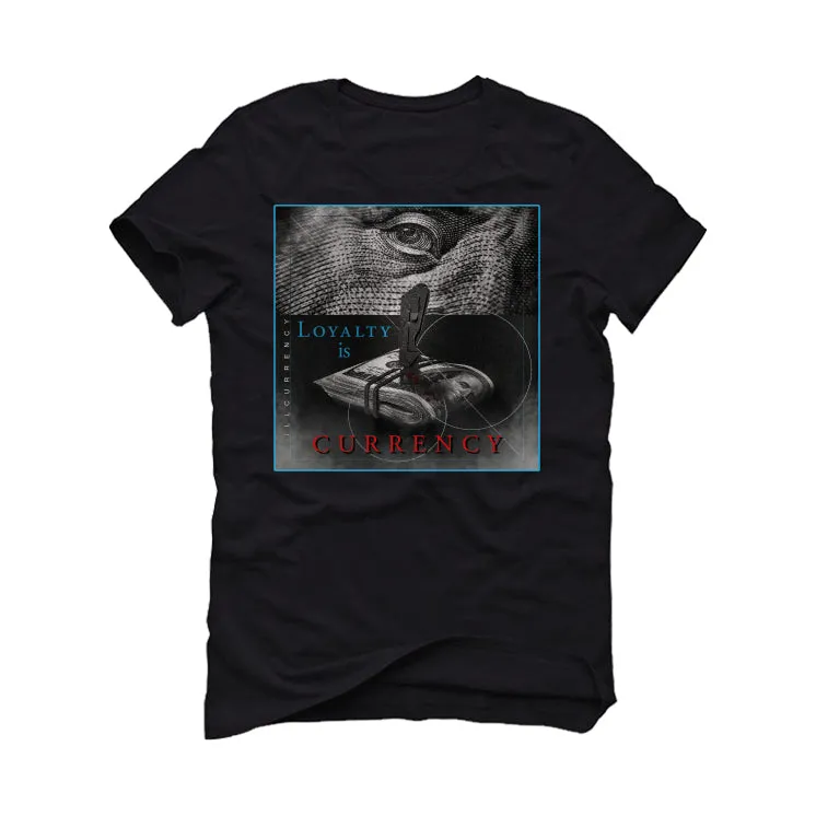 Air Jordan 2 Low WMNS “UNC To Chicago” | illcurrency Black T-Shirt (LOYALTY IS CURRENCY)