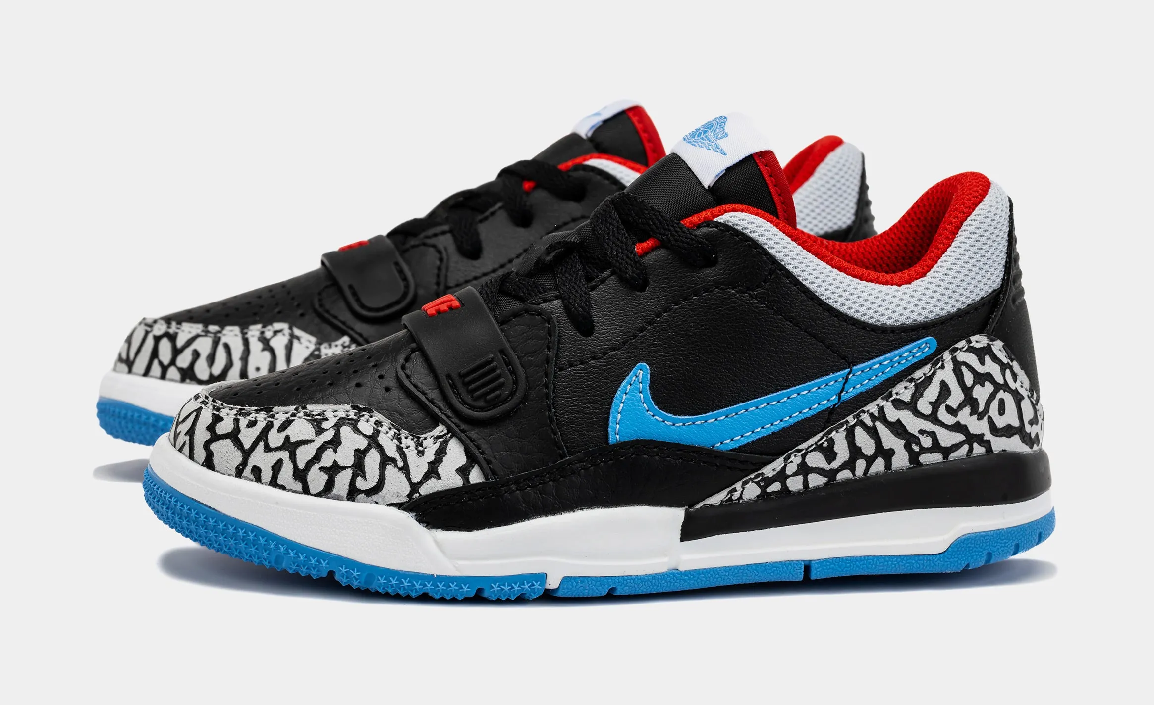 Air Jordan Legacy 312 Low Preschool Basketball Shoes (Black/Blue)