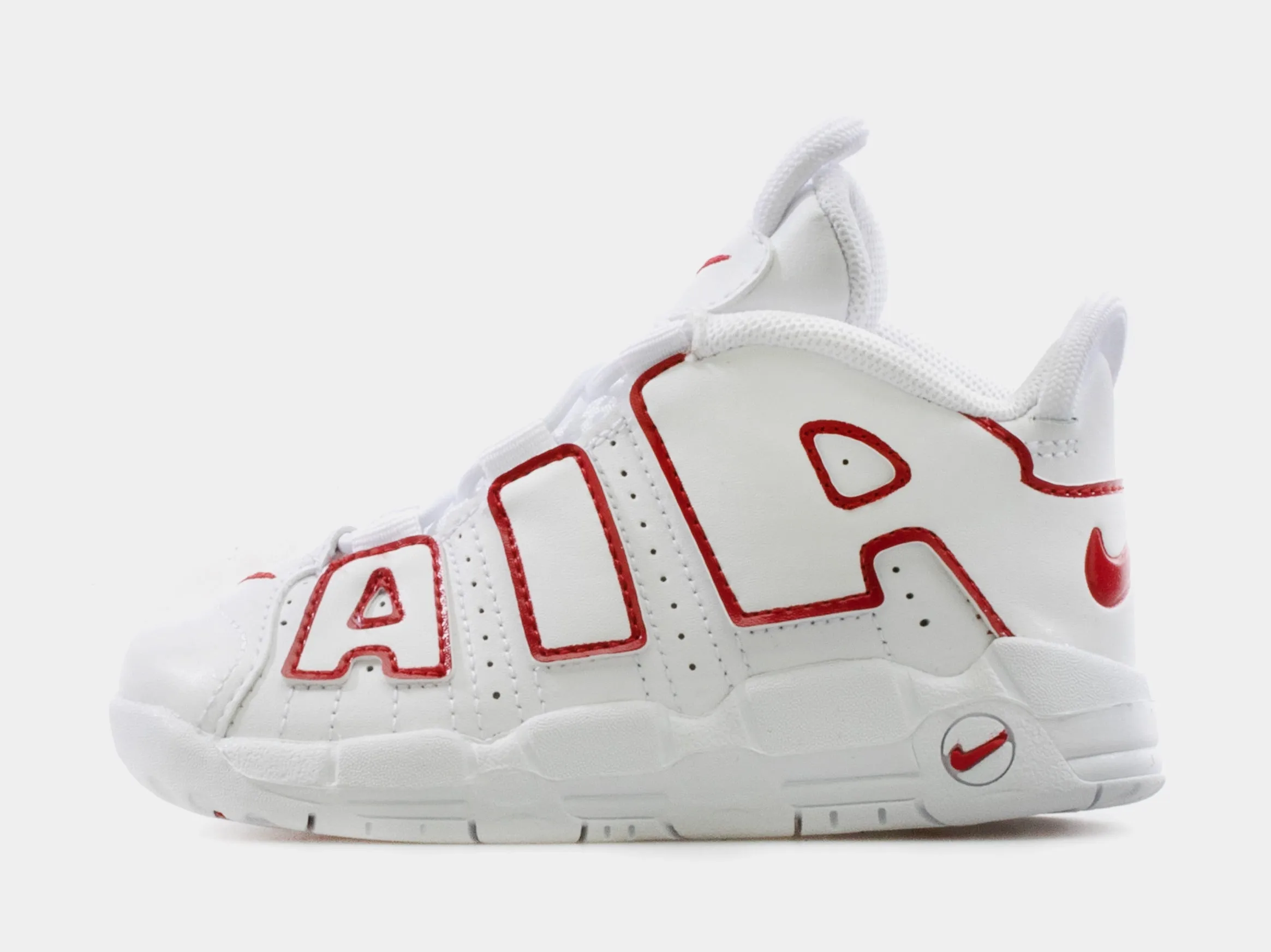 Air More Uptempo 96 Renowned Rhythm Toddler Lifestyle Shoe (White/Red)