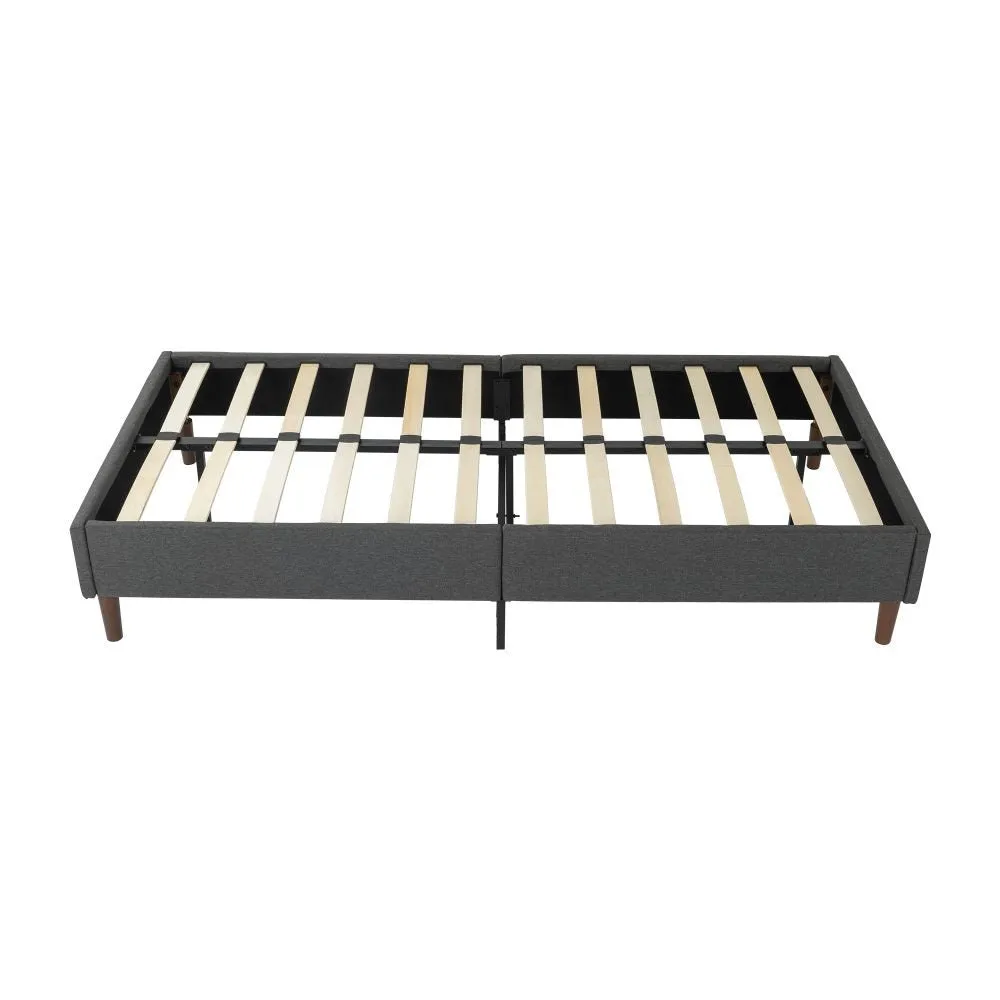 Alexandra Double Bed Base Dark Grey