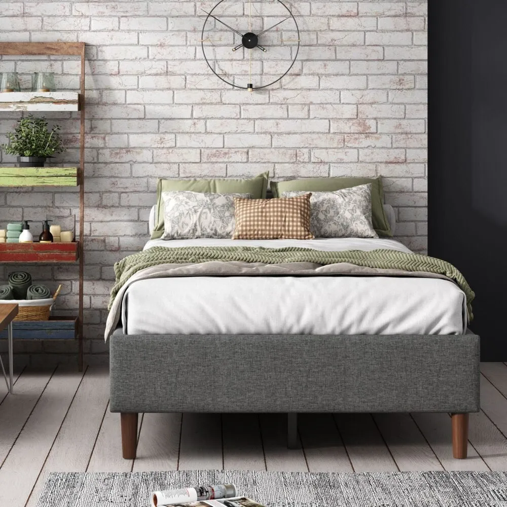 Alexandra Double Bed Base Dark Grey