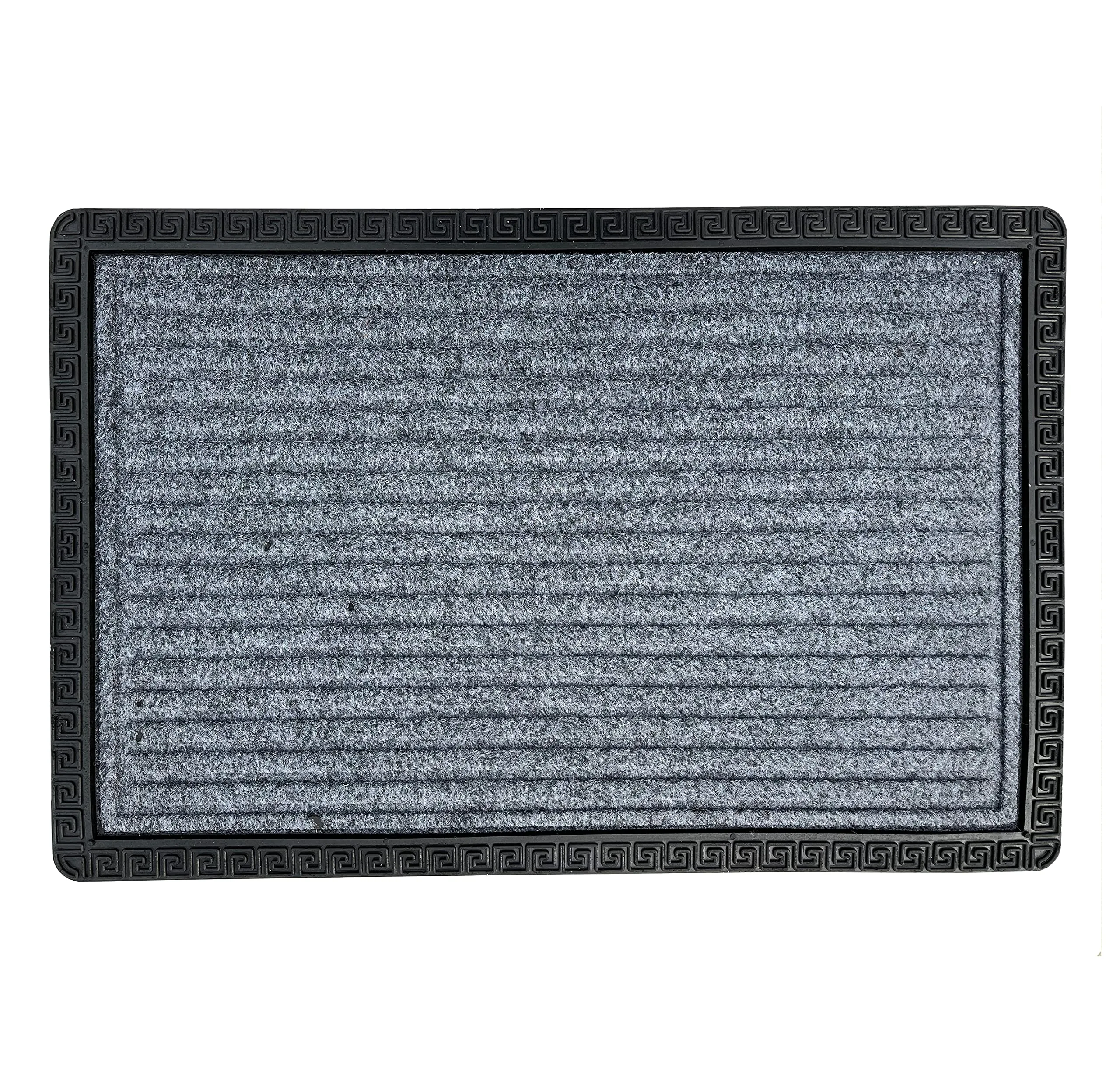 Amazelo Cart Polypropylene Anti Skid Door Mat for Entrance - Modern Stylish Washable Floor Rug Bath Mats for Home Office Bathroom - Multipurpose Rugs for Living Room Kitchen & Hall, 60x40 cm, Grey