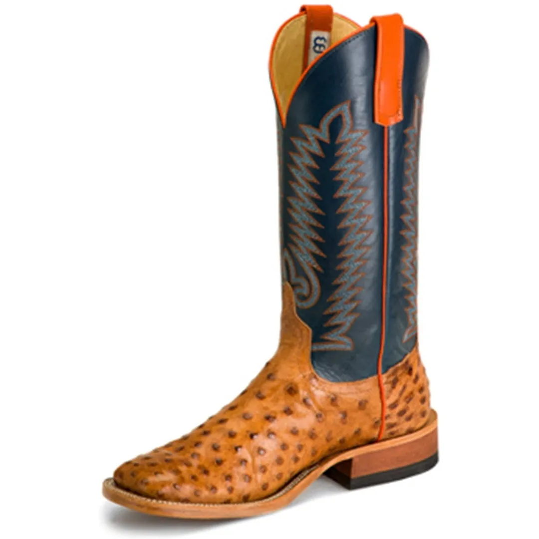 Anderson Bean Brandy Bruciato Full Quill Ostrich Boot