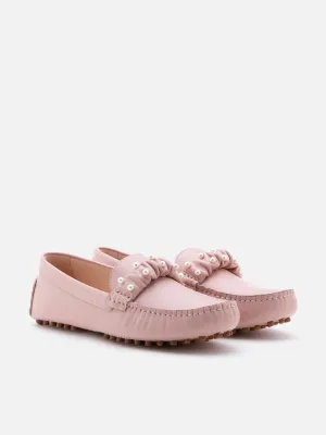 Annalise Rushed Pearl Moccasins