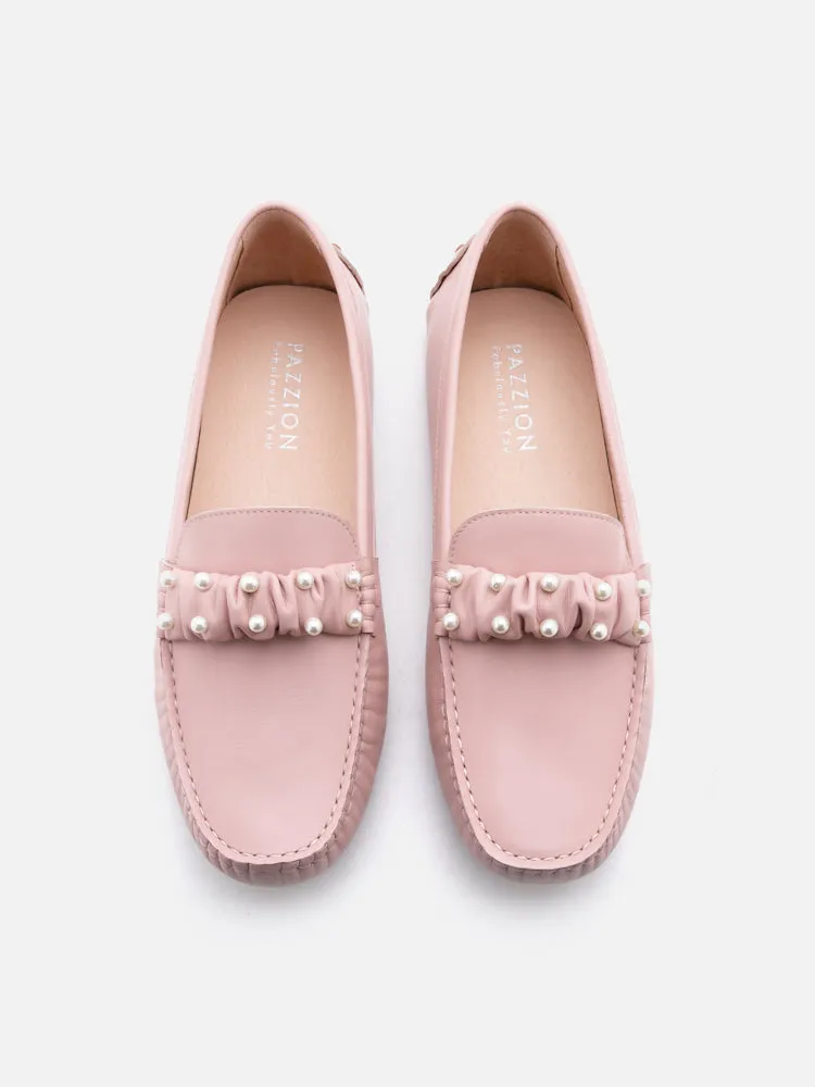 Annalise Rushed Pearl Moccasins