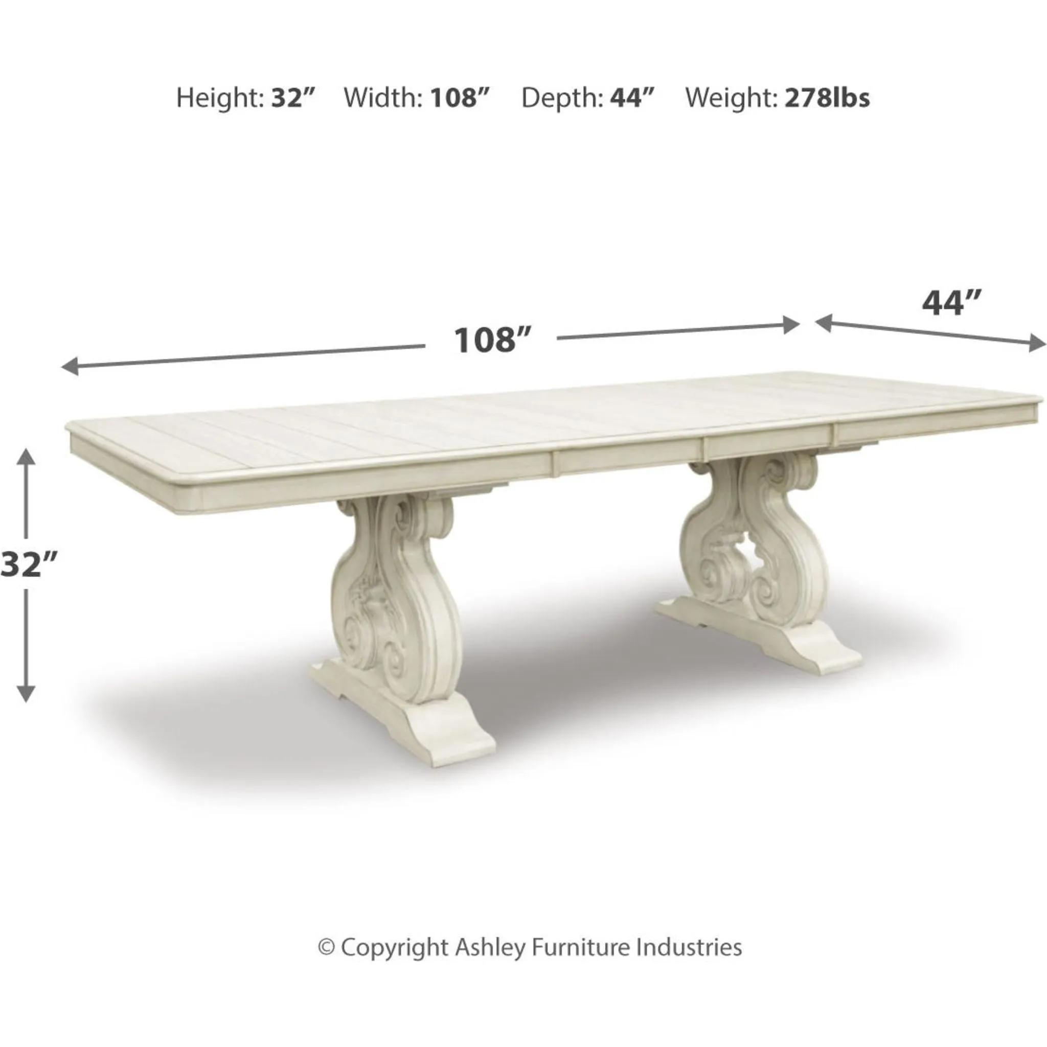 Arlendyne Dining Extension Table