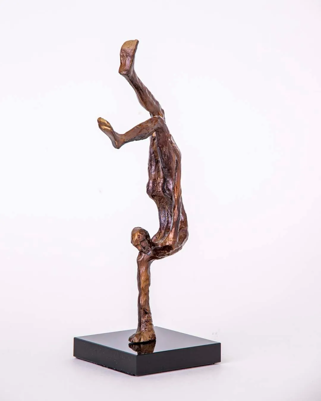 Assemblage Gold Gymnast Human Figurine