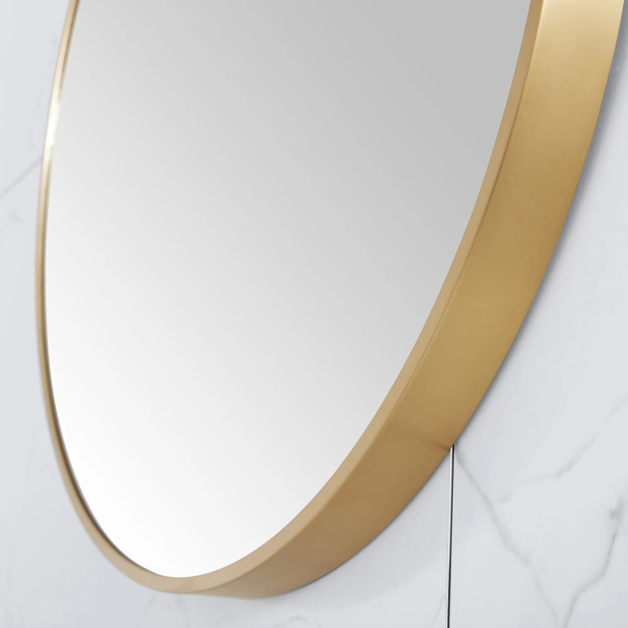 Avon Bathroom Mirror with Stainless Steel Metal Frame