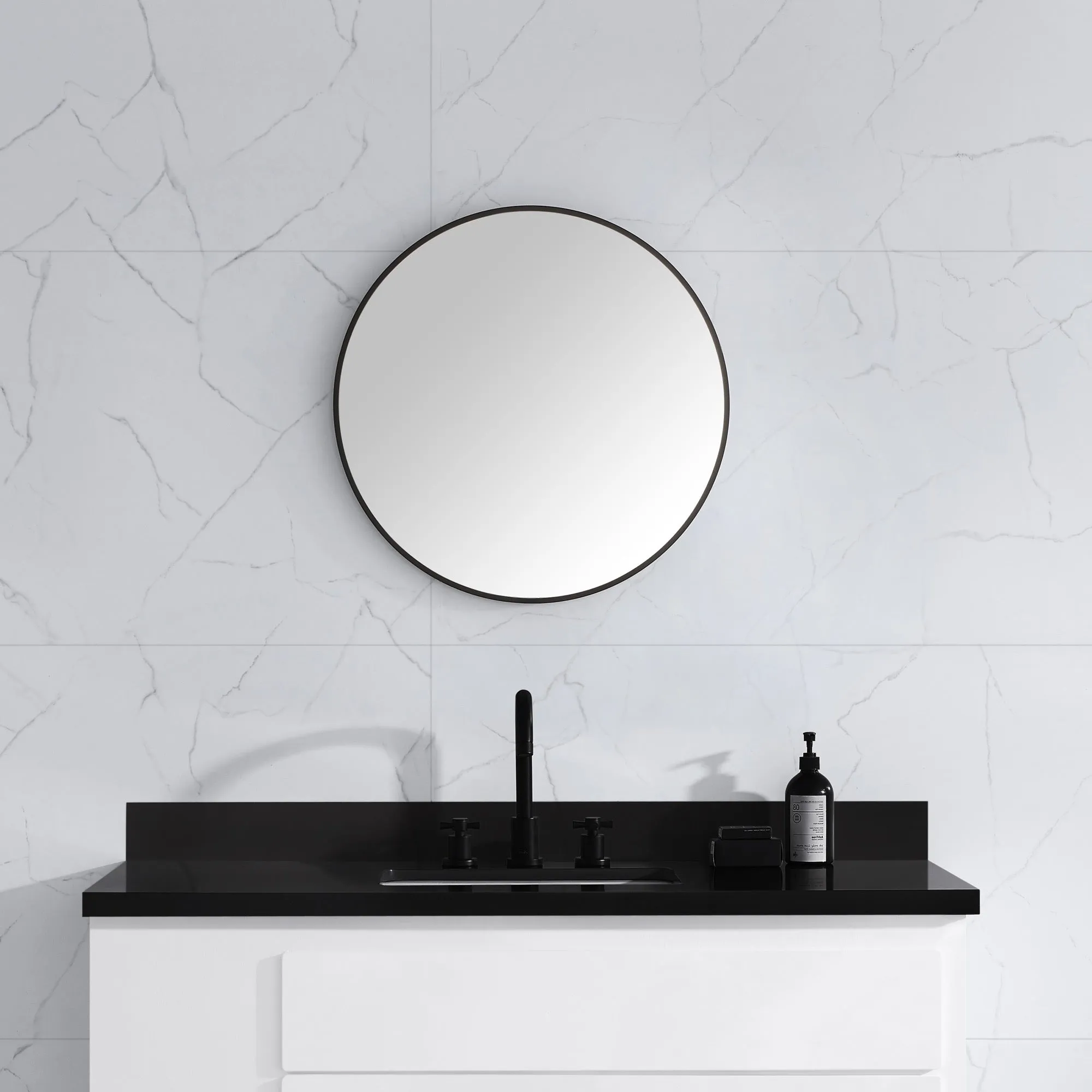 Avon Bathroom Mirror with Stainless Steel Metal Frame