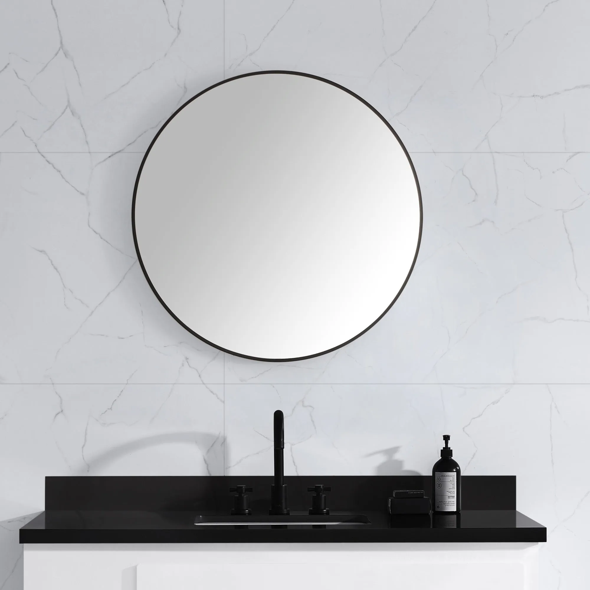 Avon Bathroom Mirror with Stainless Steel Metal Frame