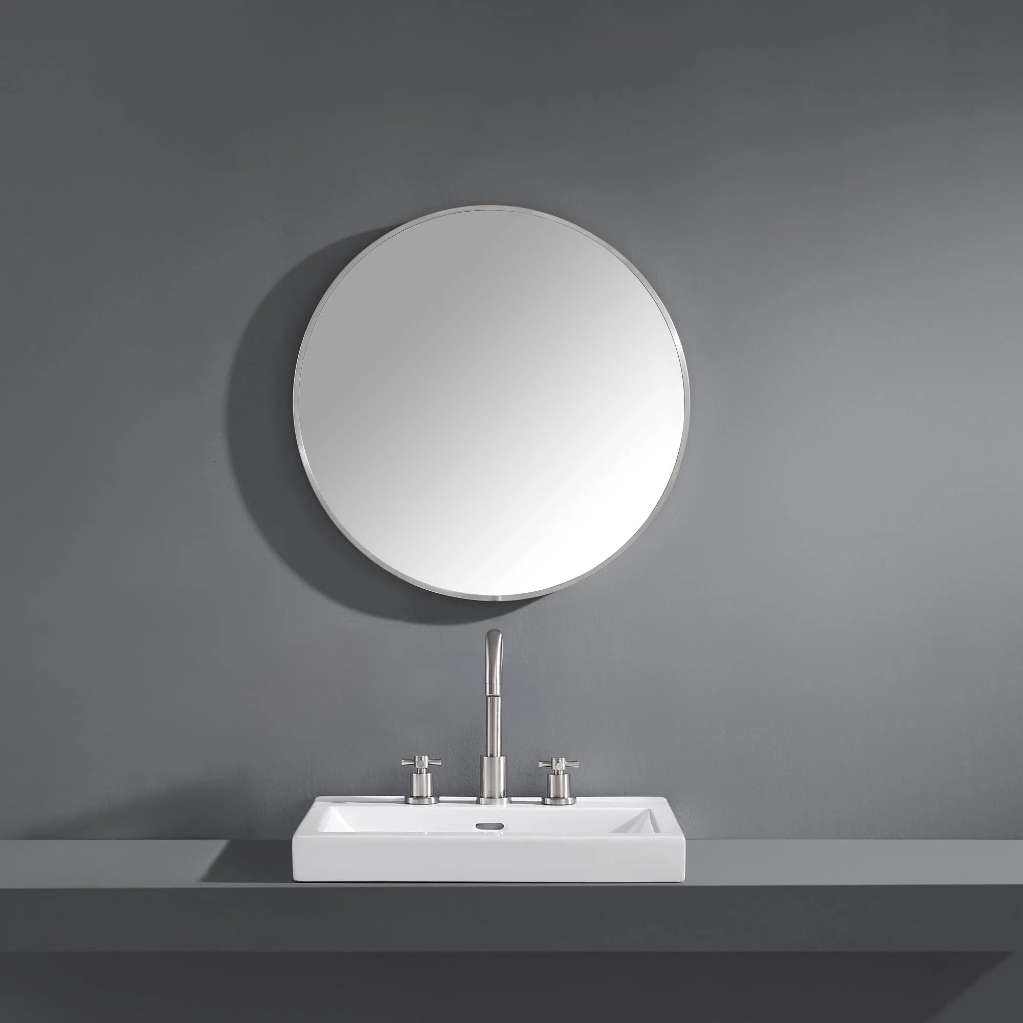 Avon Bathroom Mirror with Stainless Steel Metal Frame