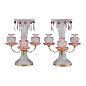 Baccarat Art Nouveau Centerpieces