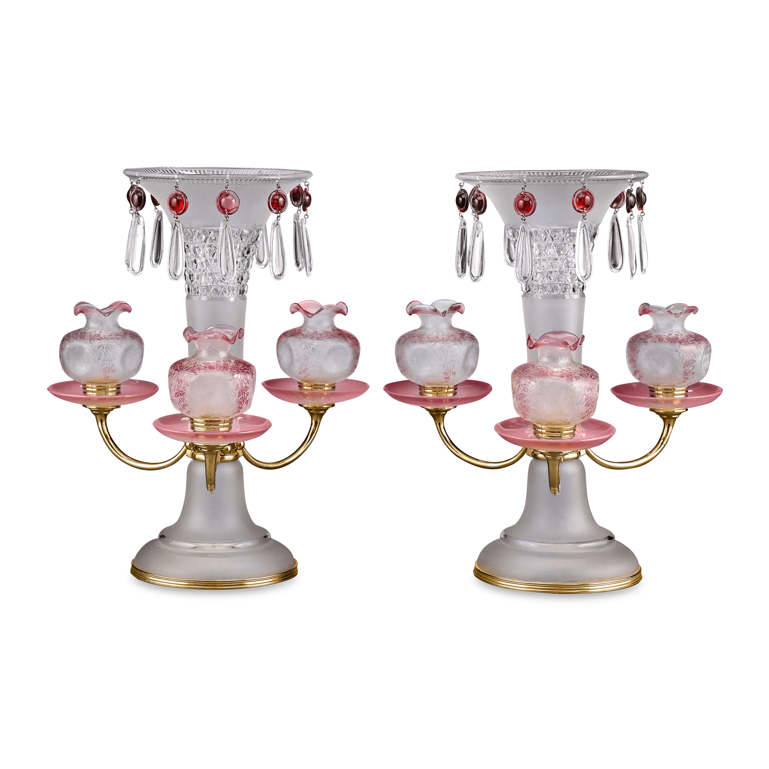 Baccarat Art Nouveau Centerpieces