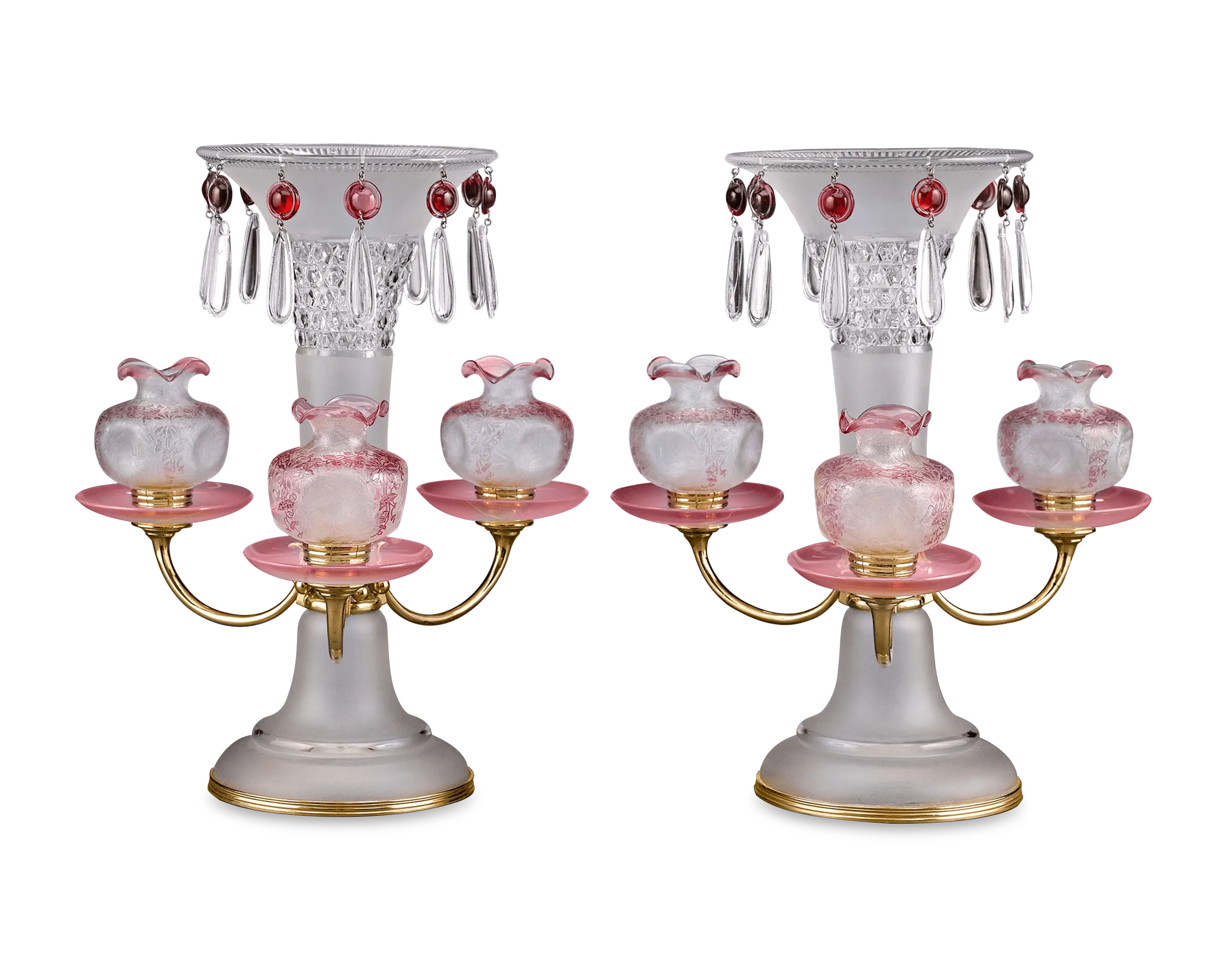 Baccarat Art Nouveau Centerpieces