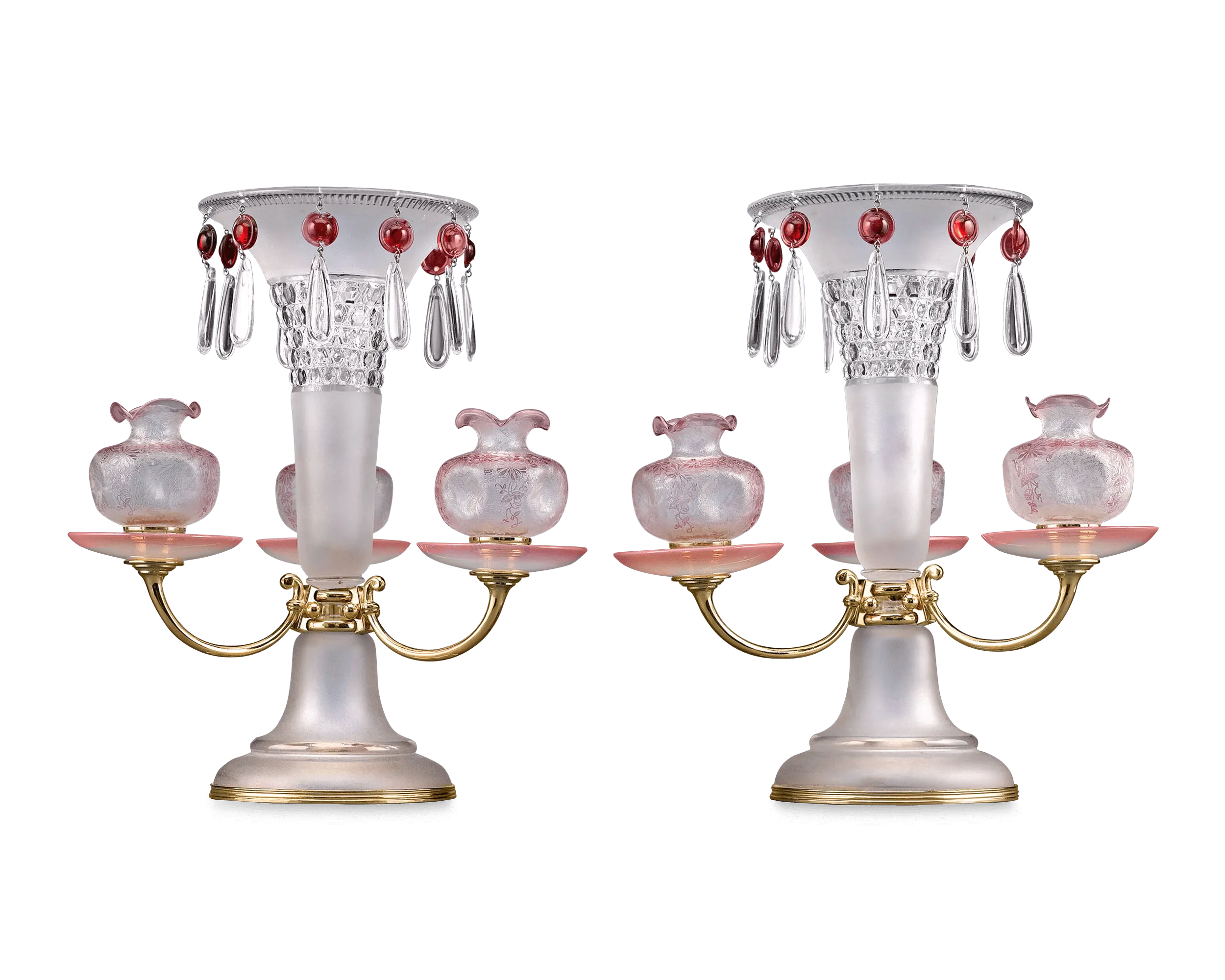 Baccarat Art Nouveau Centerpieces