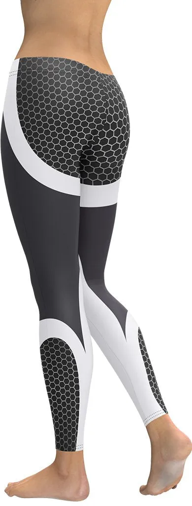 Beehive Geometric Leggings Onyx Gray