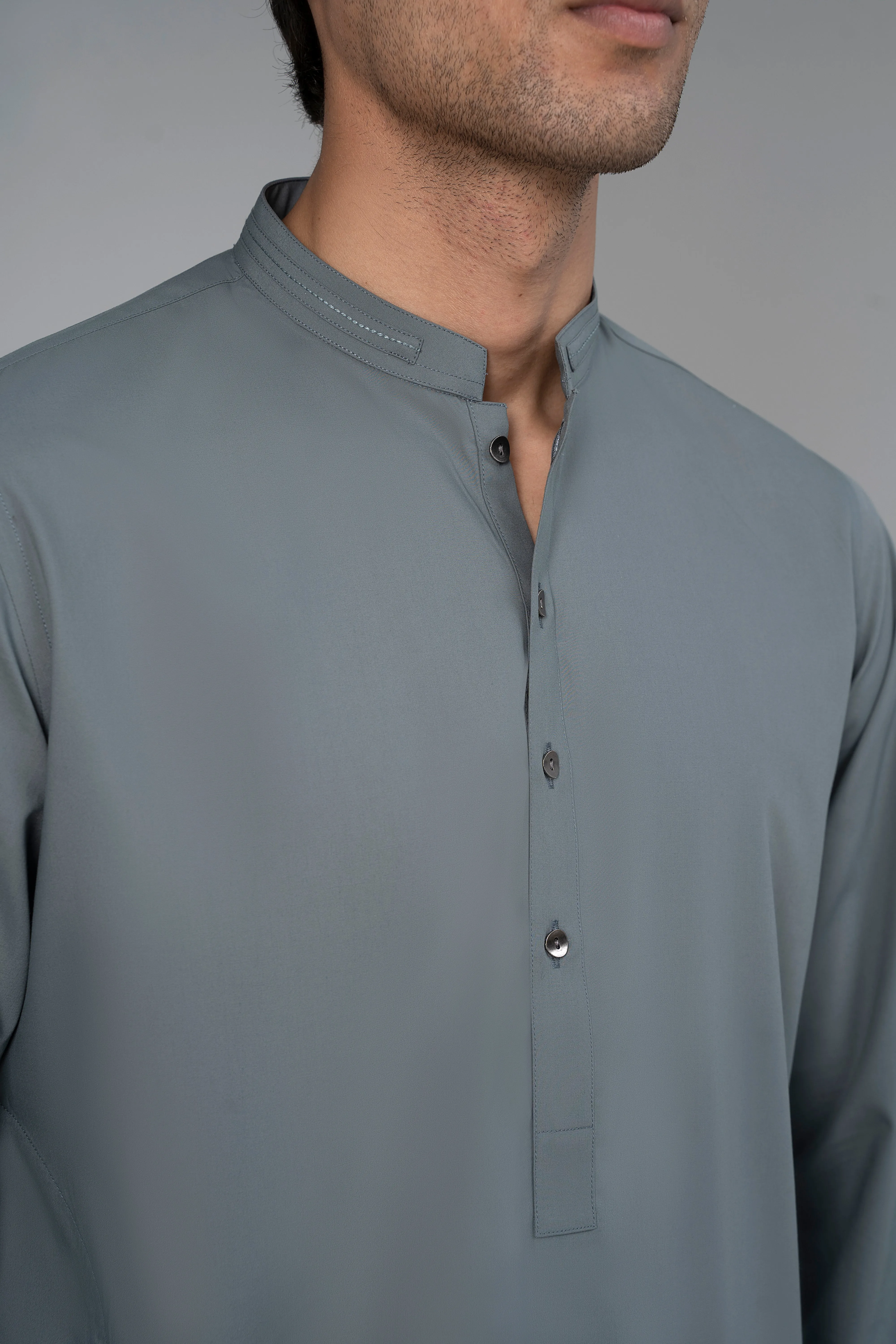 BLENDED KURTA PAJAMA - PREMIUM COLLECTION GLACIAL GREEN