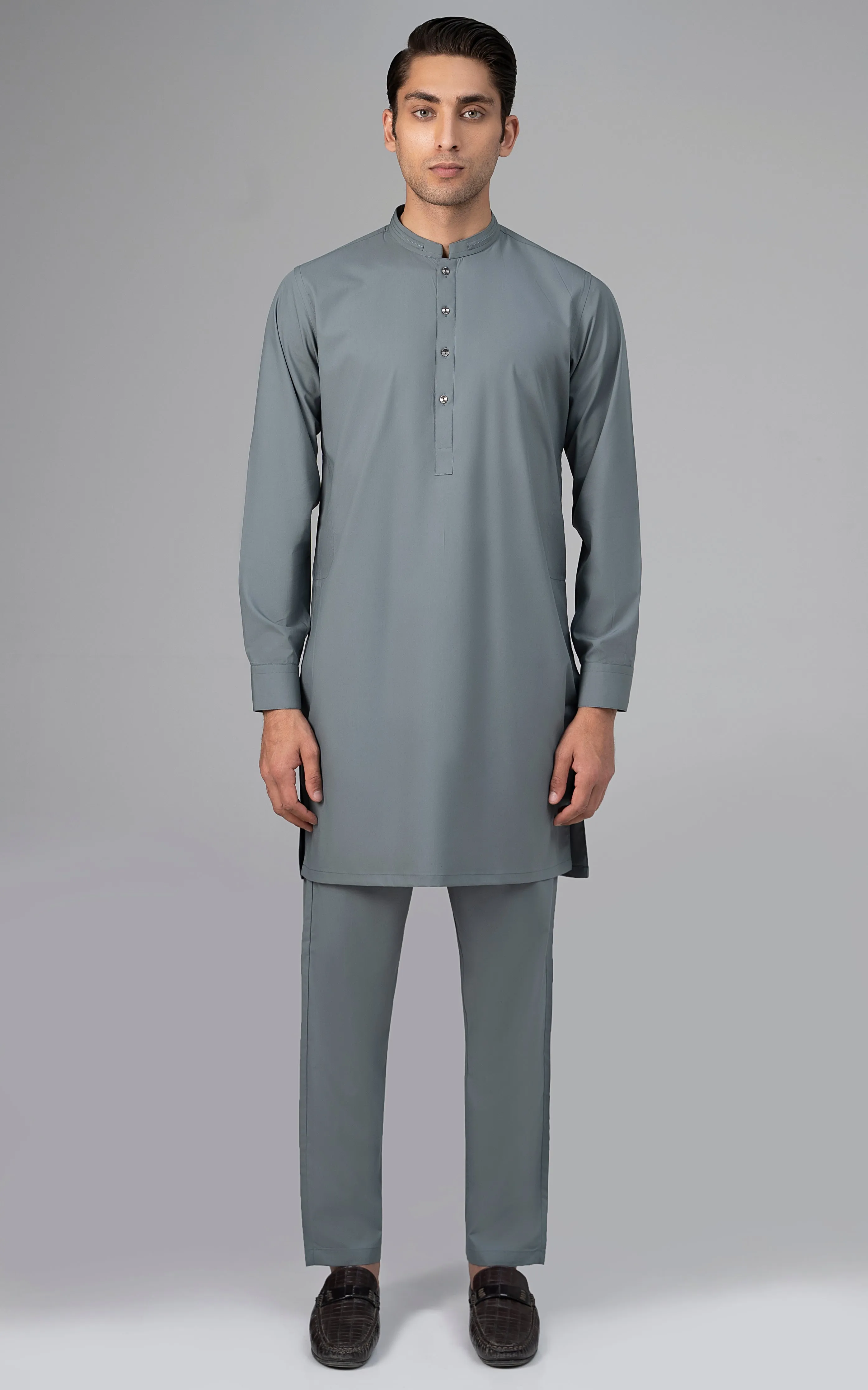 BLENDED KURTA PAJAMA - PREMIUM COLLECTION GLACIAL GREEN