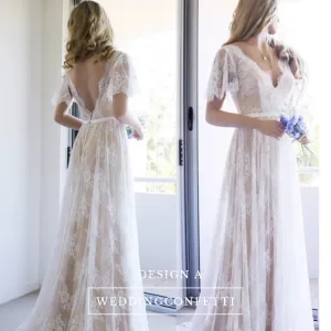 Bohemian Wedding Dresses (Various Designs)