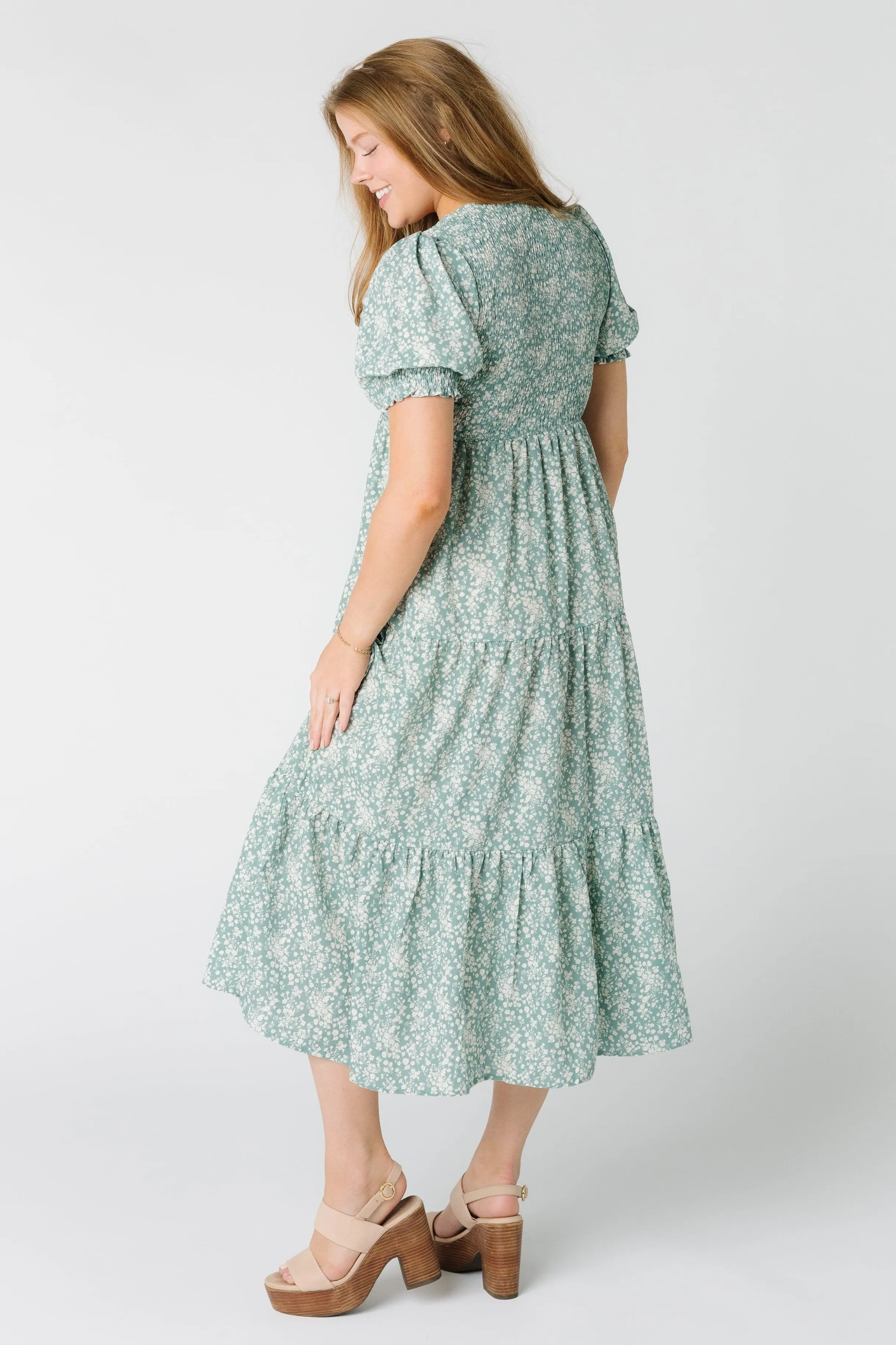 Brass & Roe Alison Smocked Dress