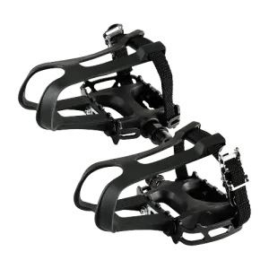 BV MTB Bicycle Pedals Set 9/16 Inch with Toe Cage - Pair | BV-PD1-PLUS