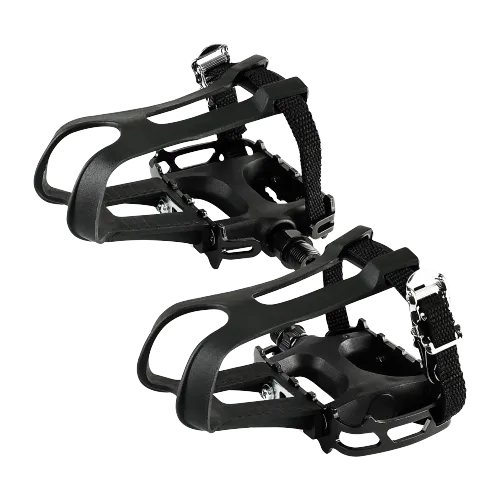 BV MTB Bicycle Pedals Set 9/16 Inch with Toe Cage - Pair | BV-PD1-PLUS