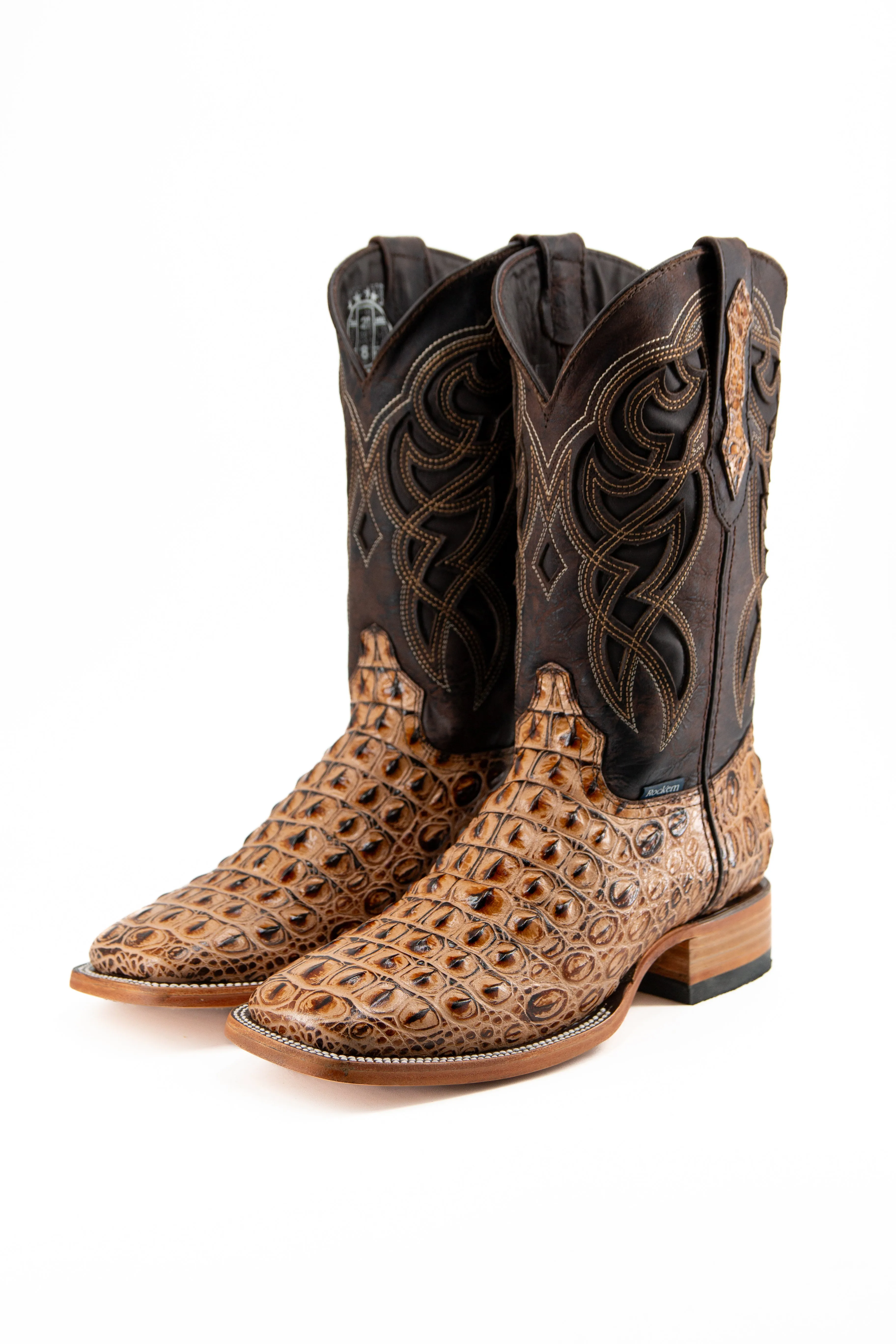 Caiman Hornback Square Toe Cowboy Boot