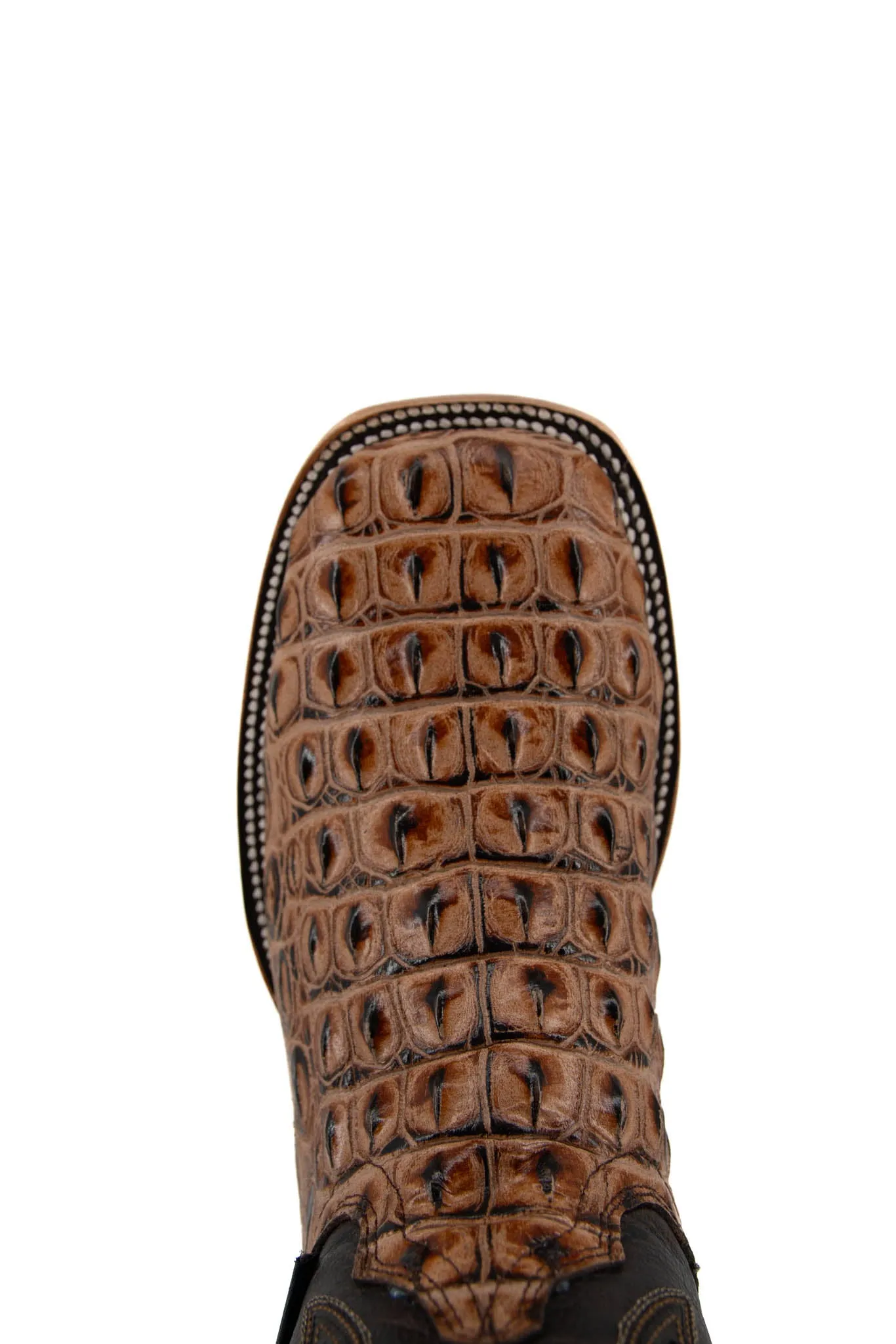 Caiman Hornback Square Toe Cowboy Boot