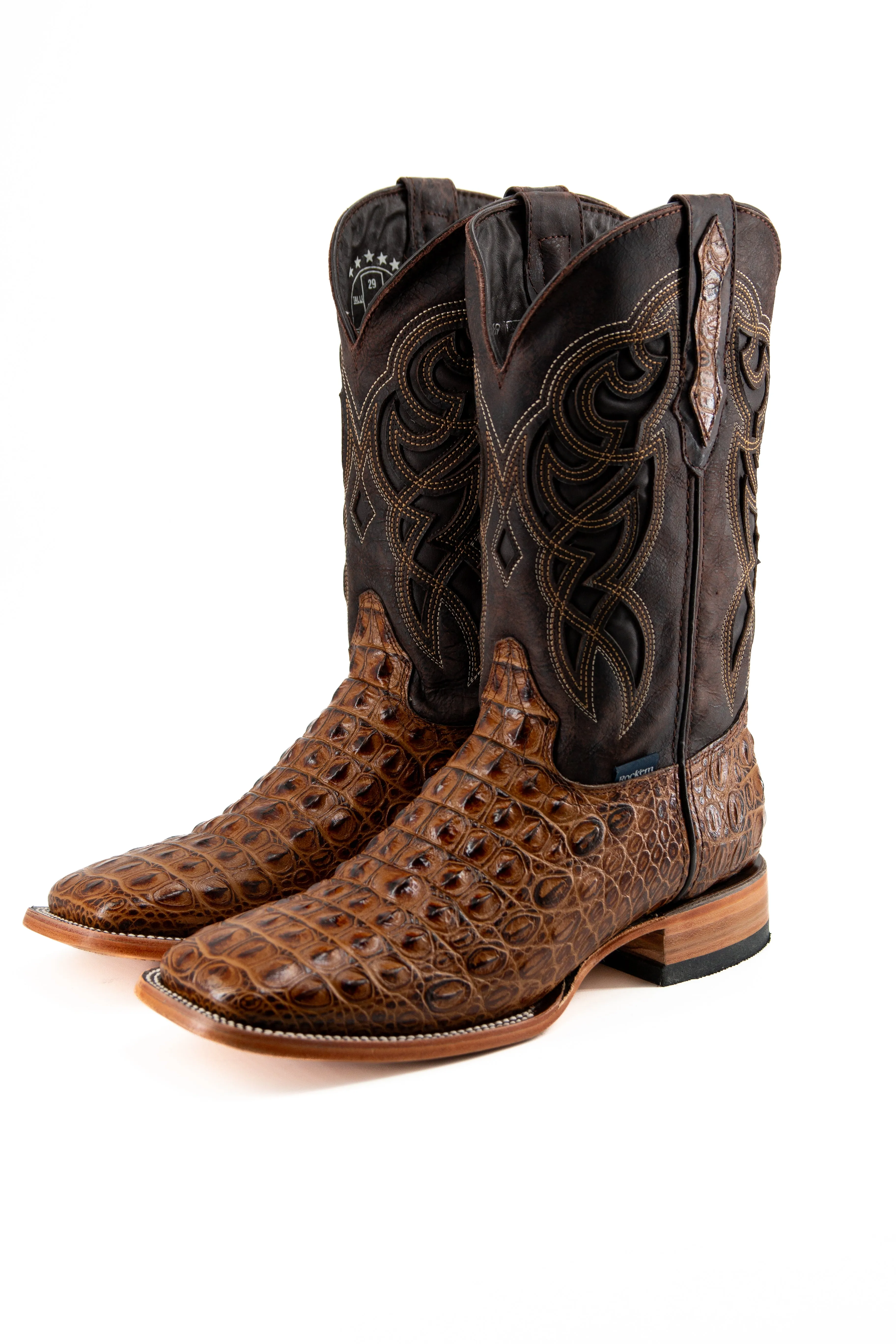 Caiman Hornback Square Toe Cowboy Boot