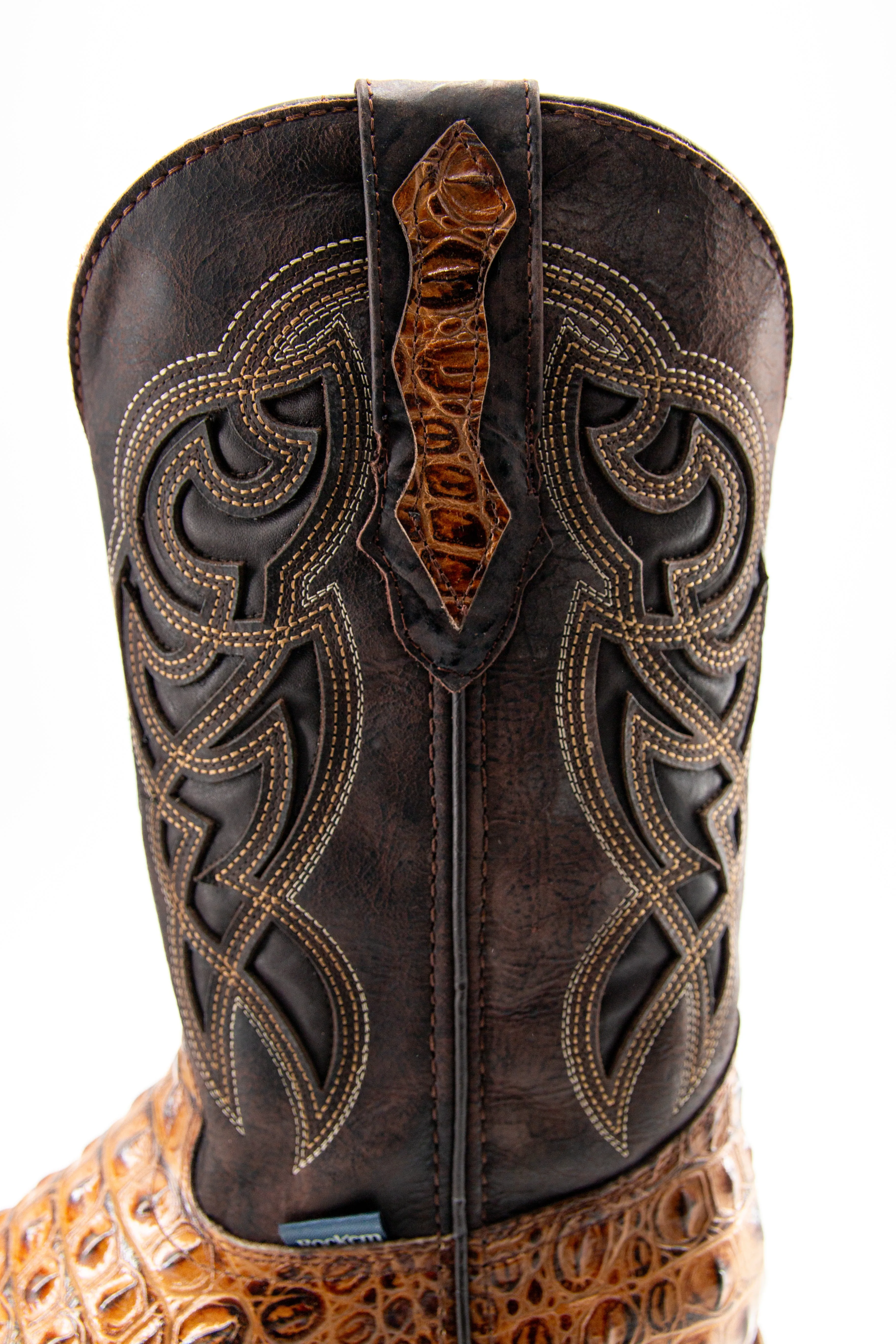 Caiman Hornback Square Toe Cowboy Boot