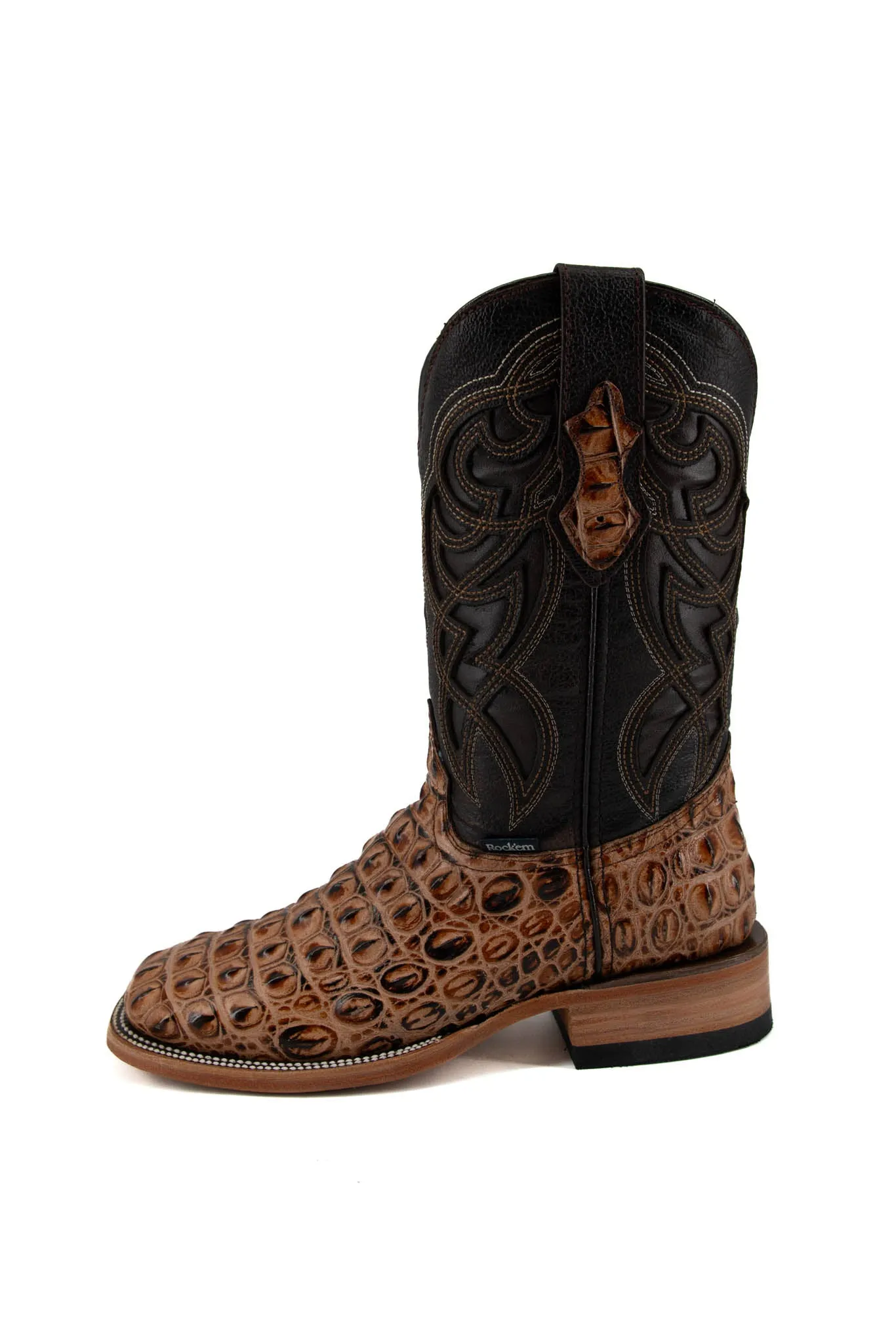 Caiman Hornback Square Toe Cowboy Boot