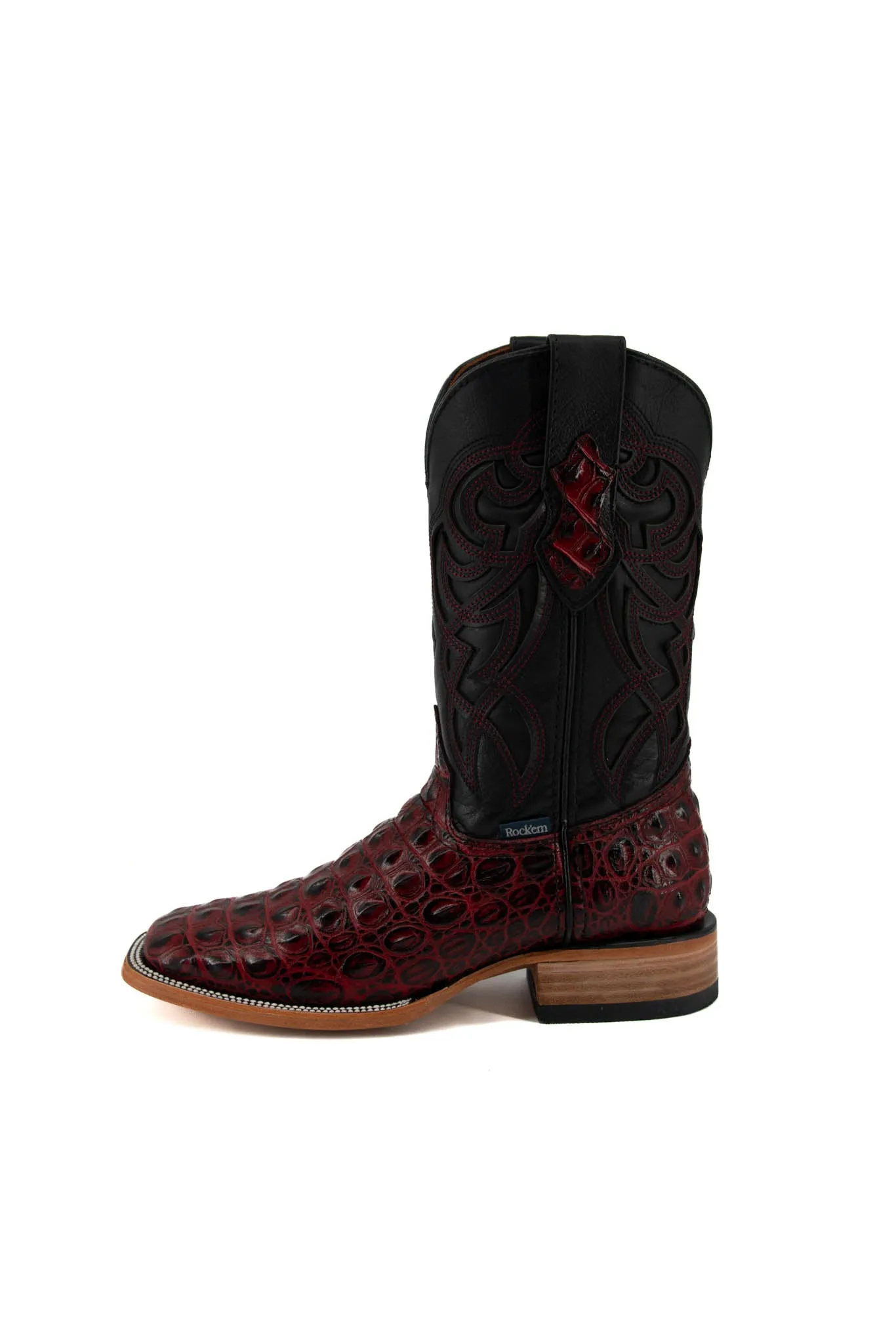 Caiman Hornback Square Toe Cowboy Boot