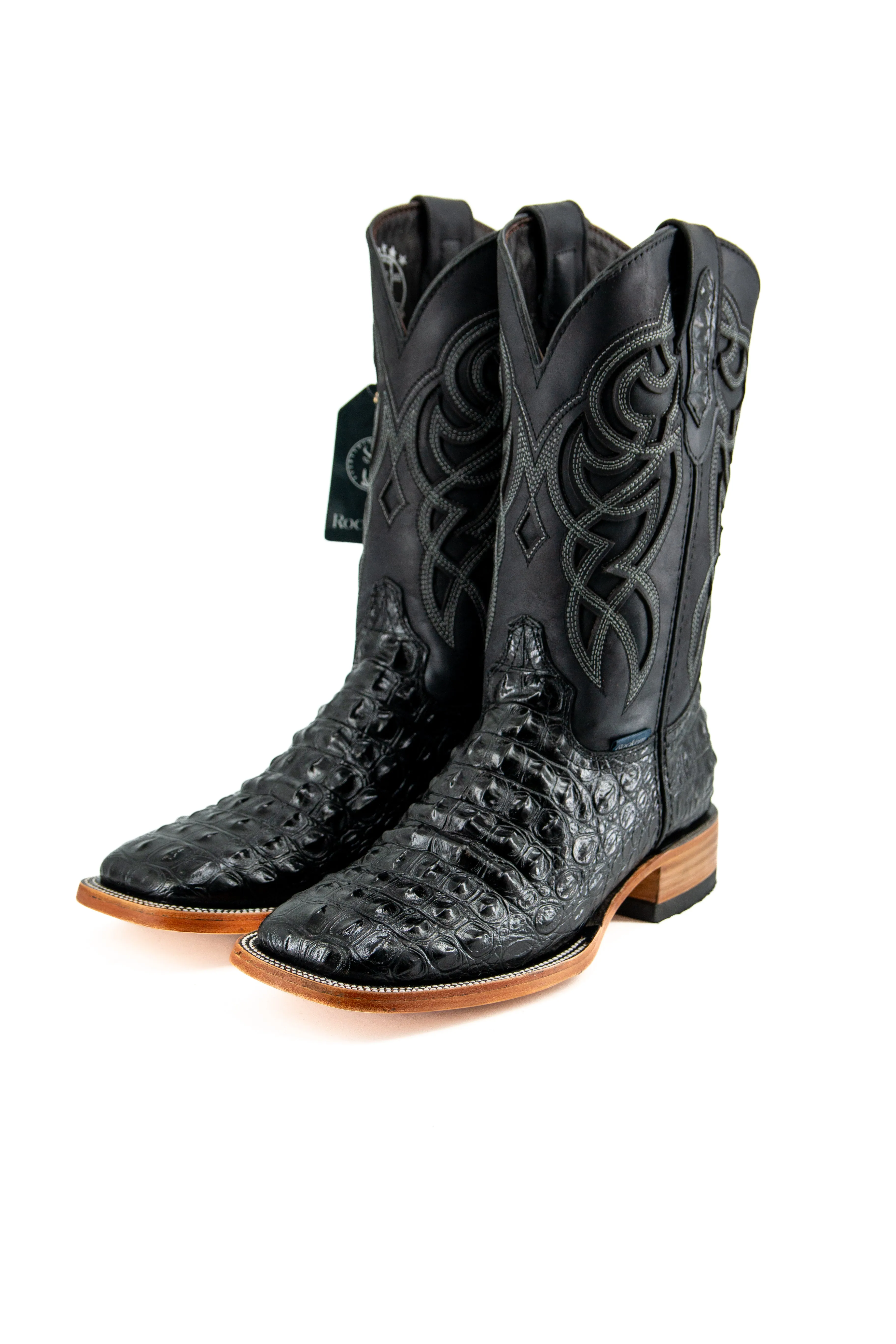 Caiman Hornback Square Toe Cowboy Boot