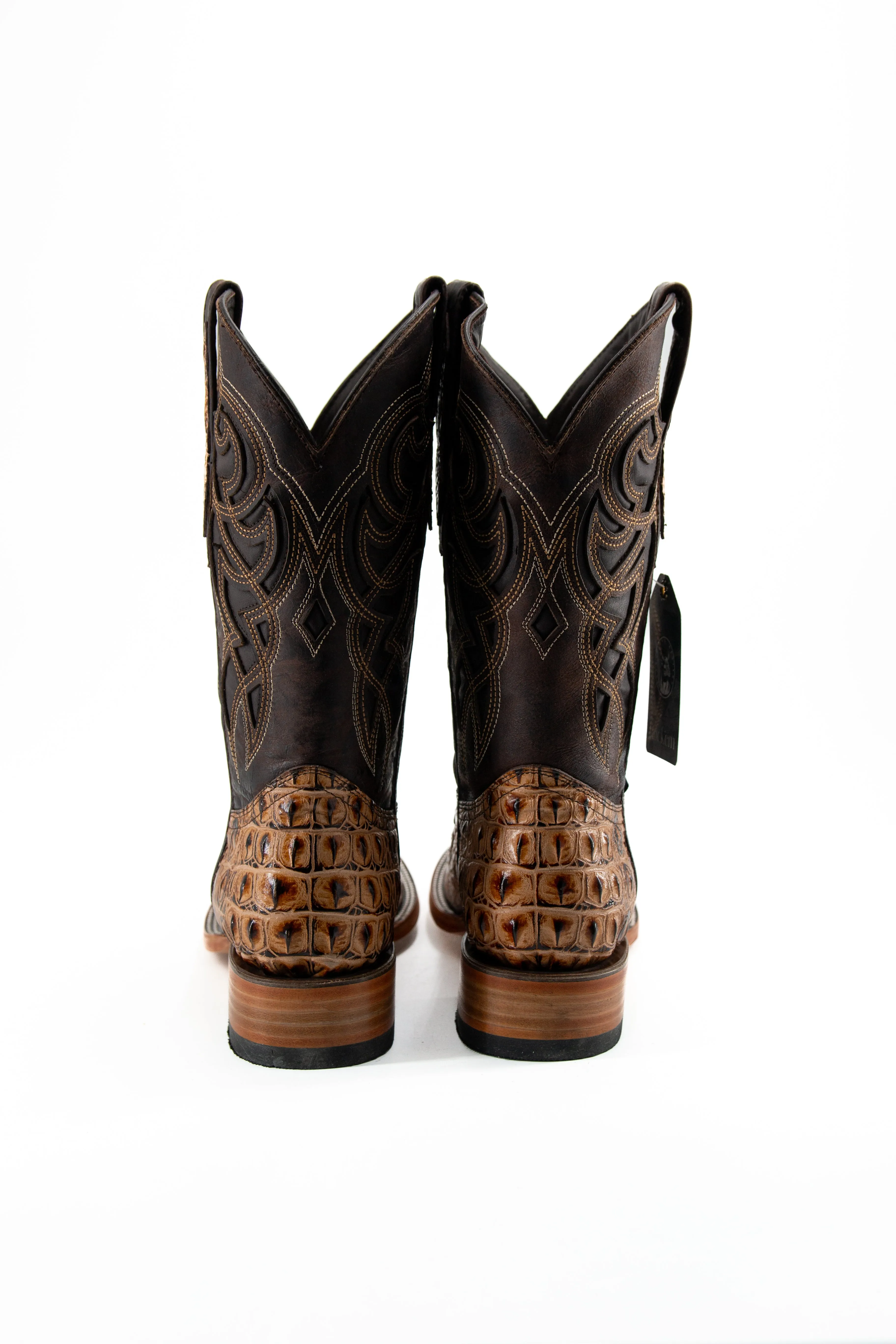 Caiman Hornback Square Toe Cowboy Boot