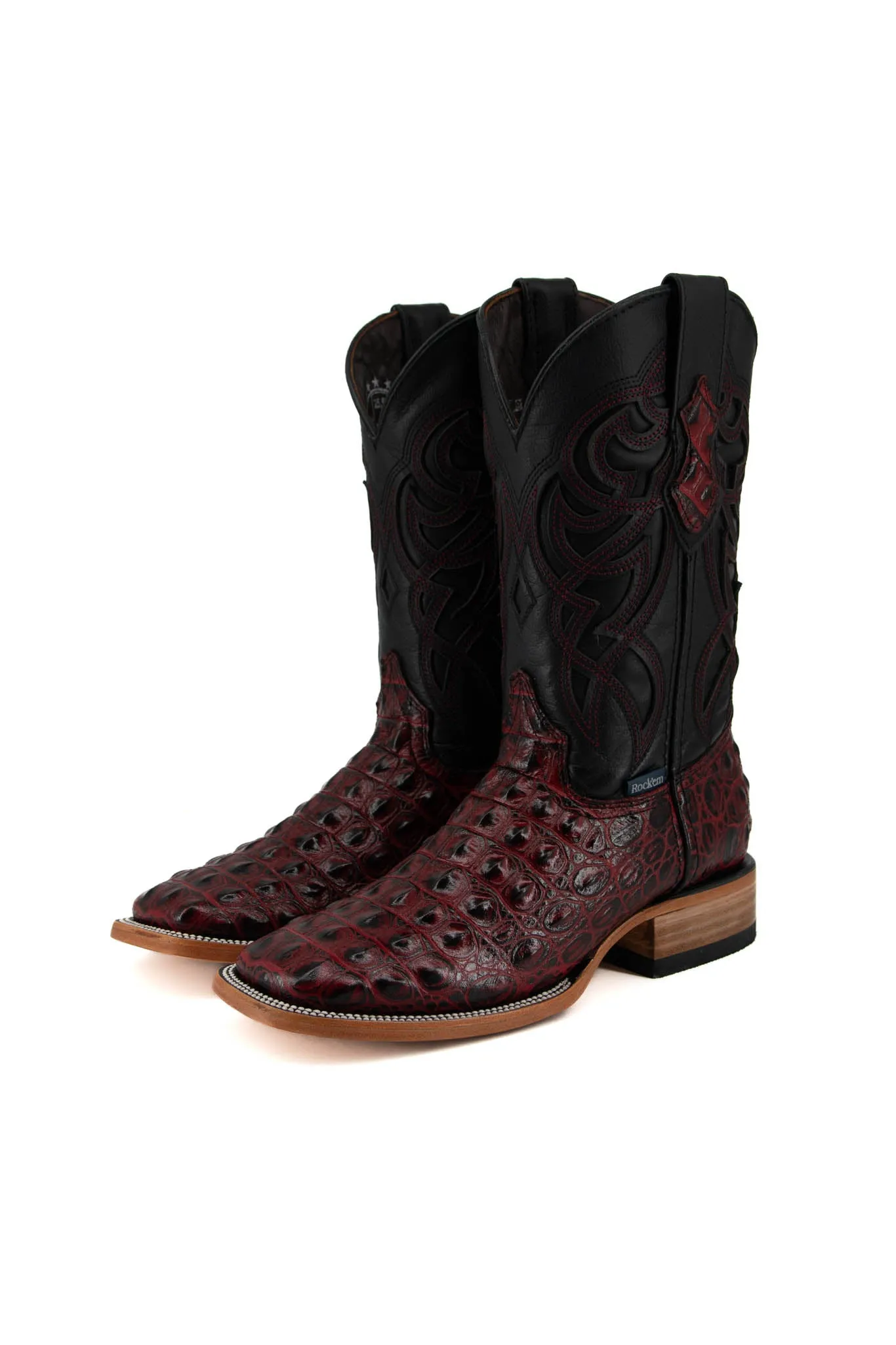 Caiman Hornback Square Toe Cowboy Boot