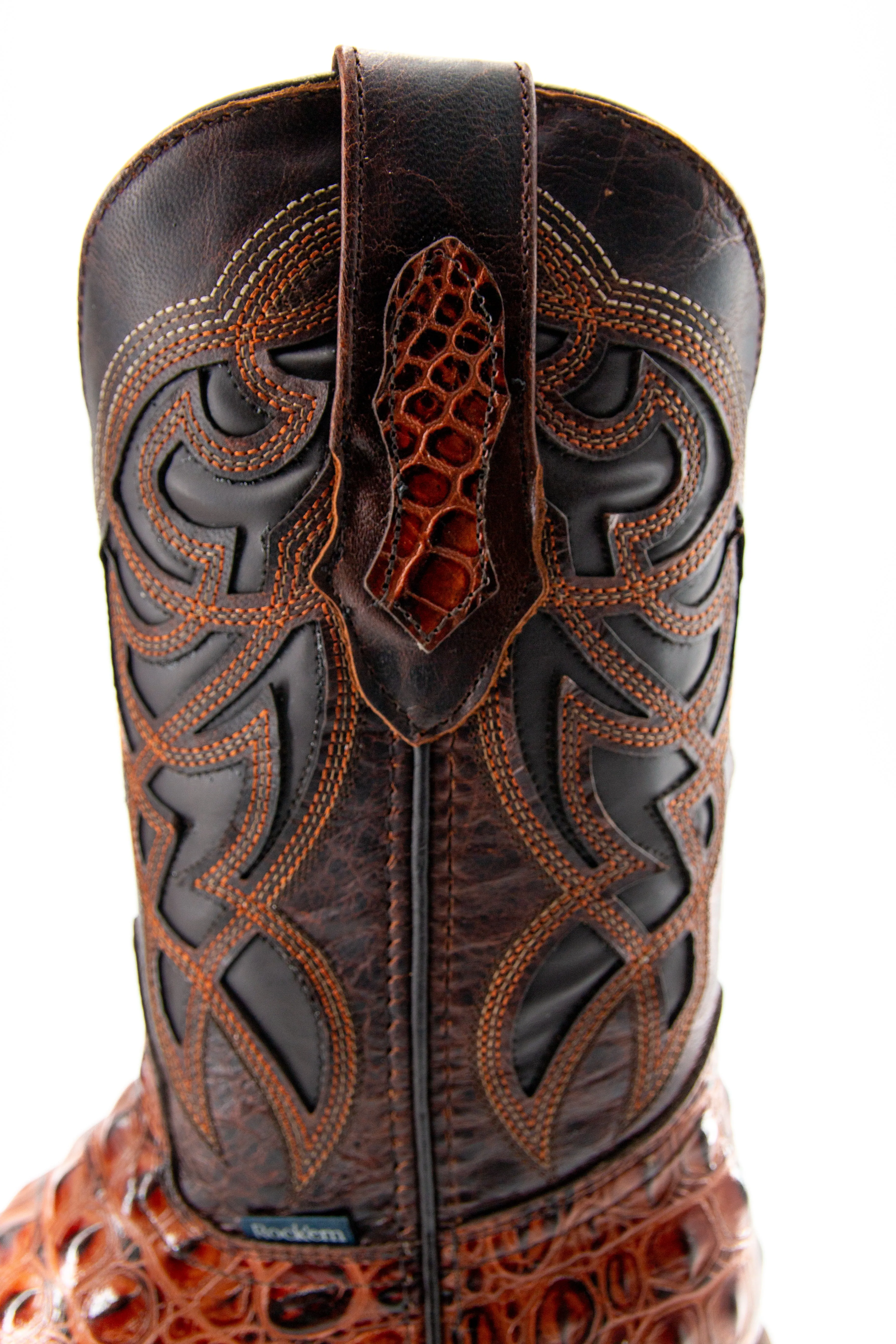 Caiman Hornback Square Toe Cowboy Boot