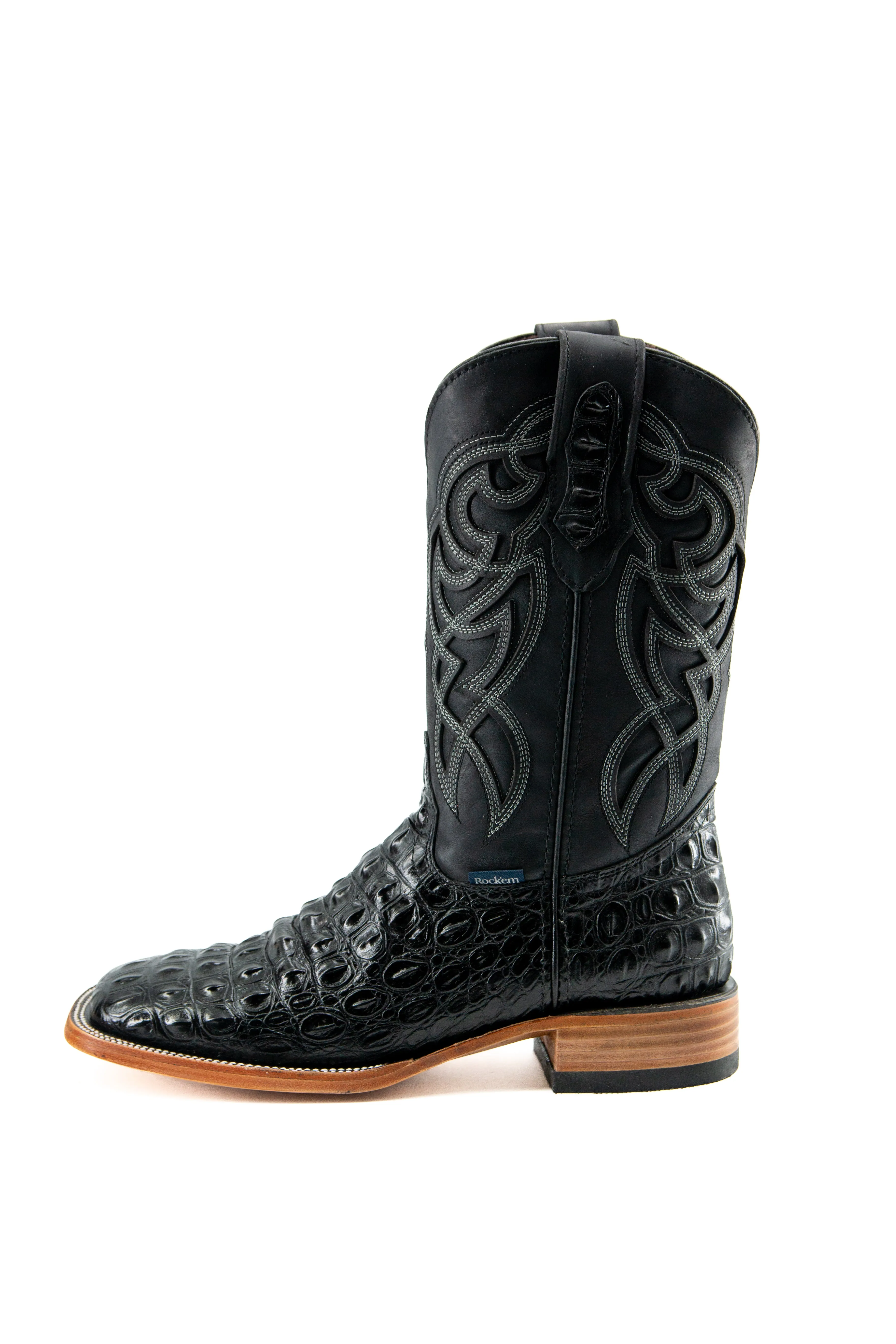 Caiman Hornback Square Toe Cowboy Boot